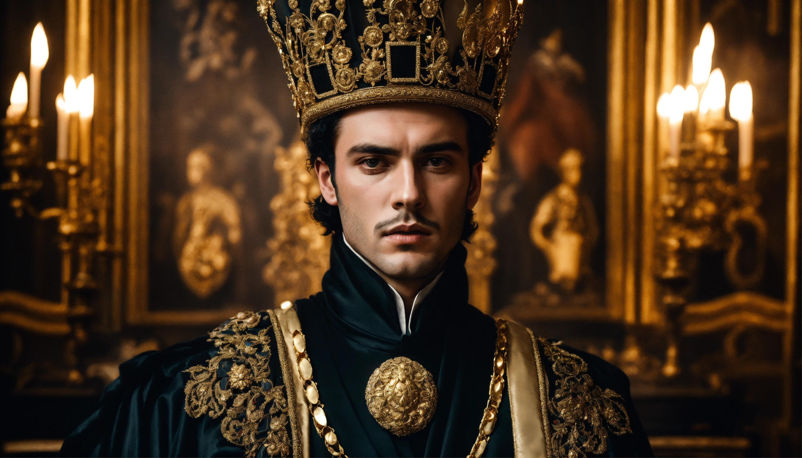Lexica - Dark, mysterious and dramatic headshot of a young handsome ...