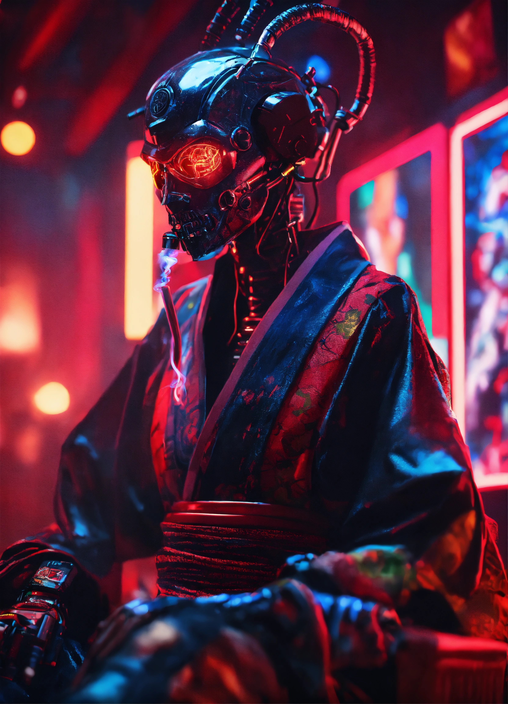 Lexica - Dark aesthetic, a realistic grunge ugly robot cyborg whit ...