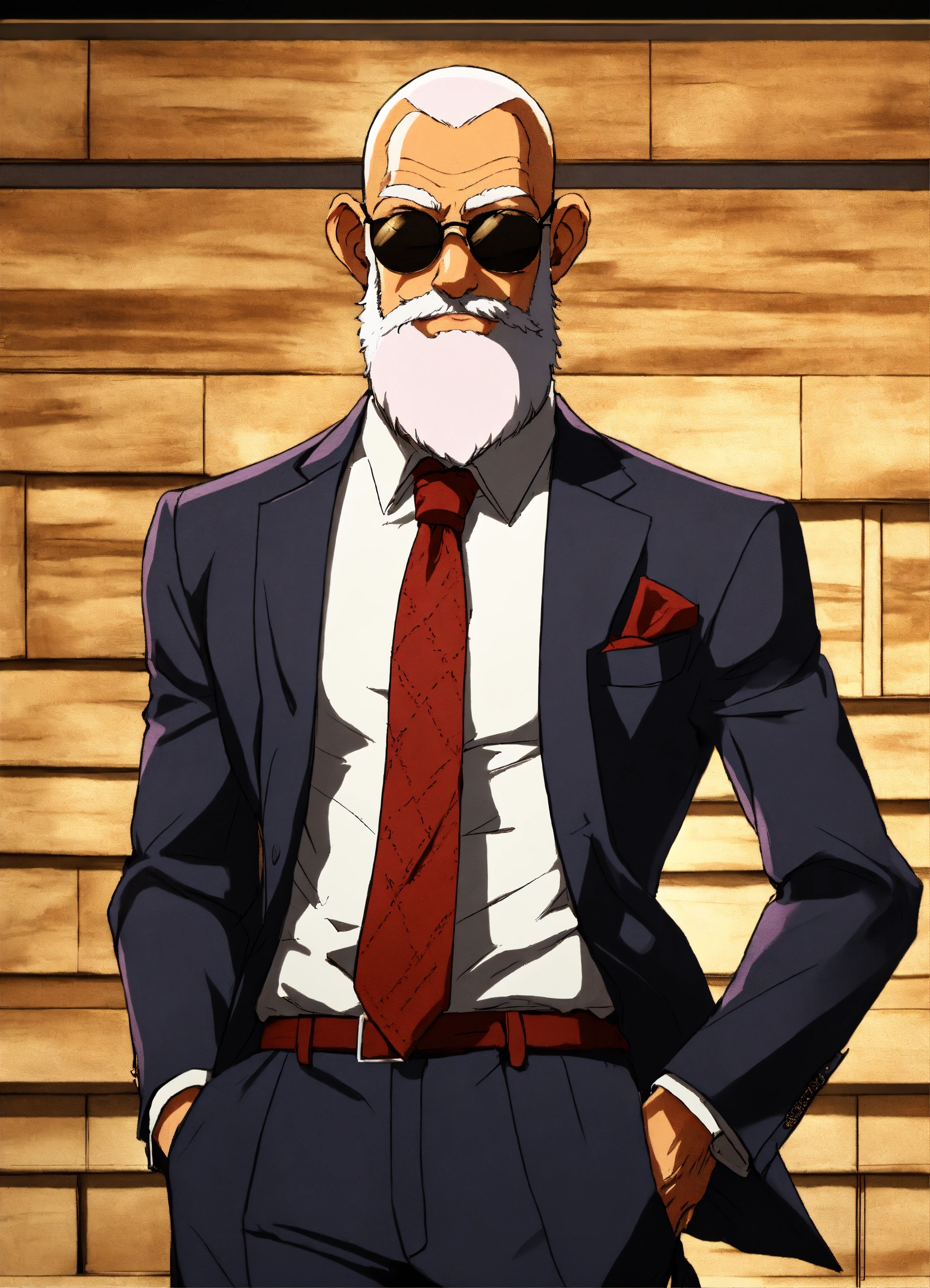 Lexica - Master roshi in a high class suit and tie for the red carpet ...