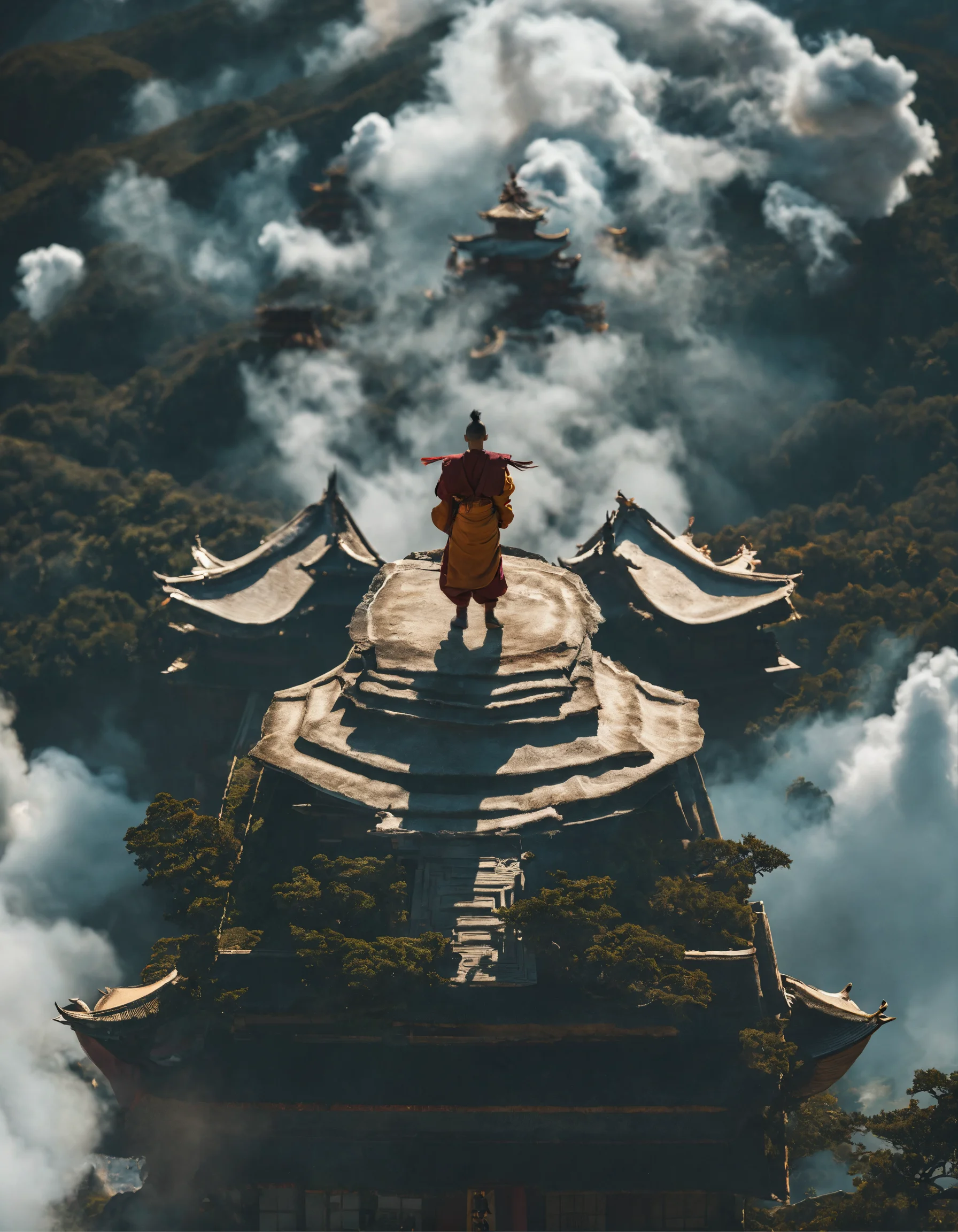 Lexica - From the last master airbender flying in the clouds in a lost ...