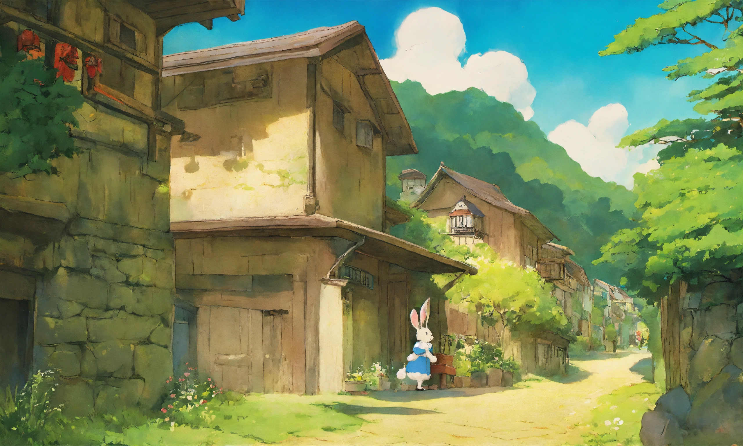 Lexica - Studio ghibli art of a rabbit