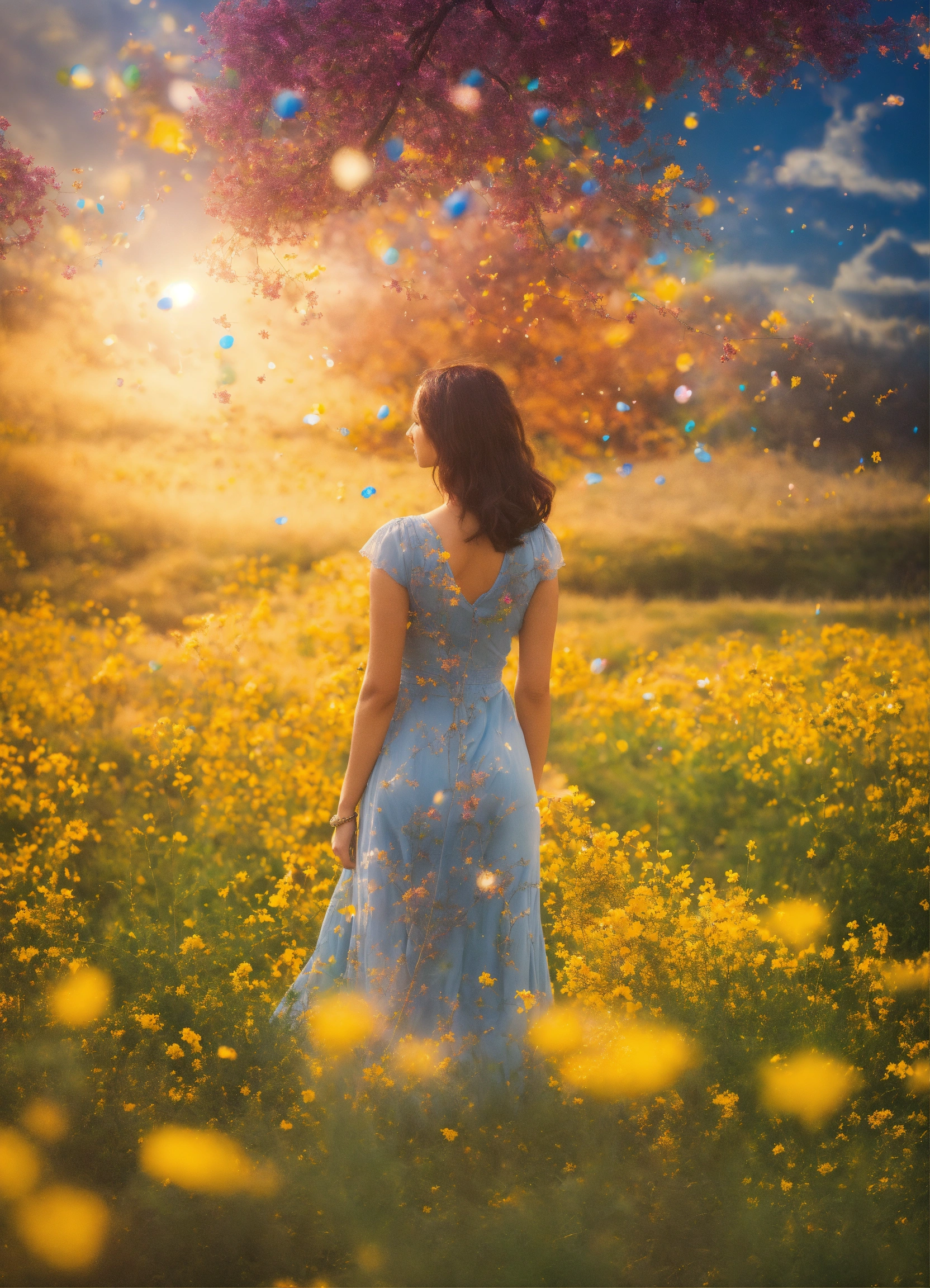 Lexica - A Woman Visualizing the Present Abundant with Opportunities