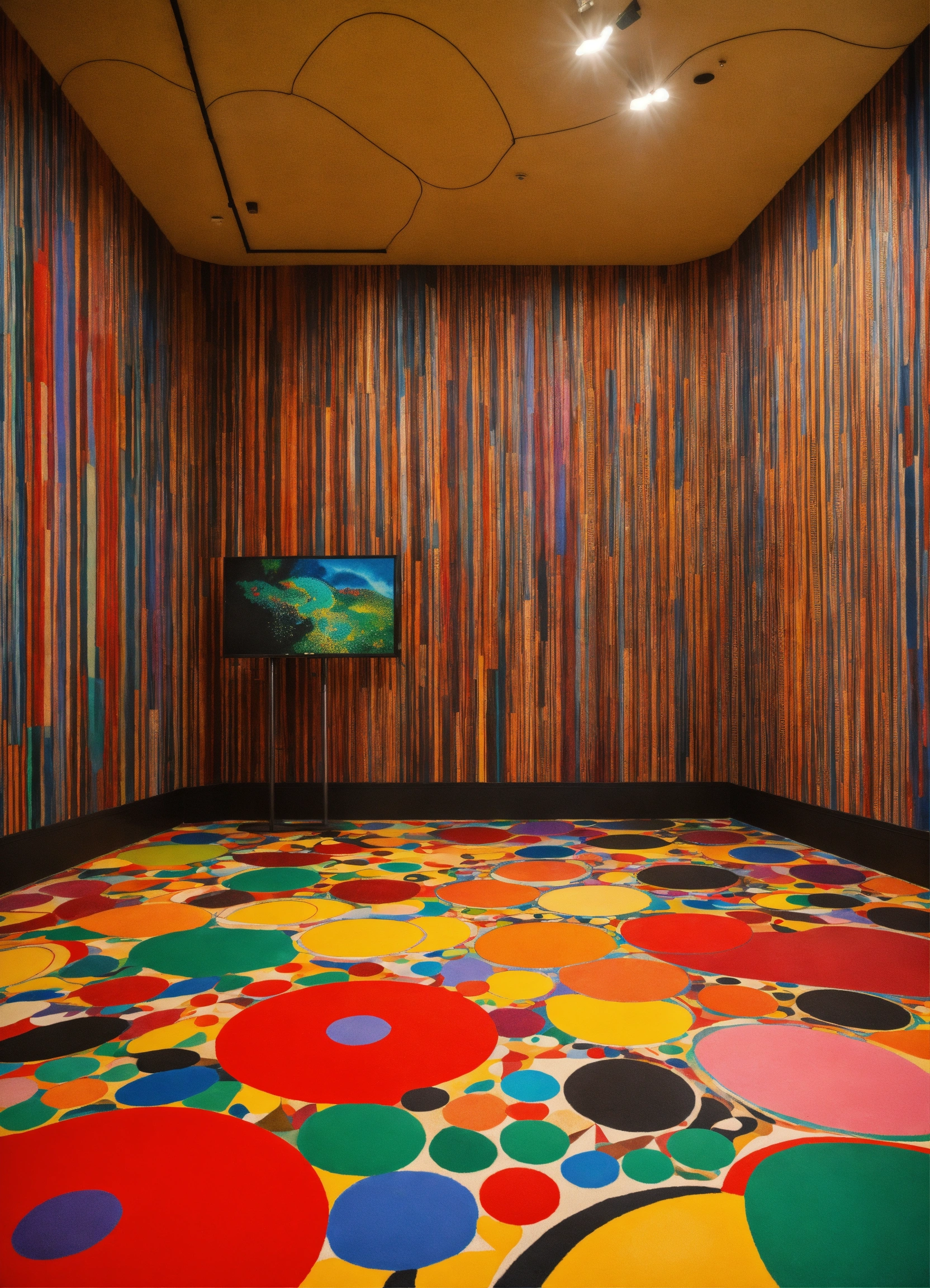 Lexica - Imagine an interactive screen floor where with footsteps it ...