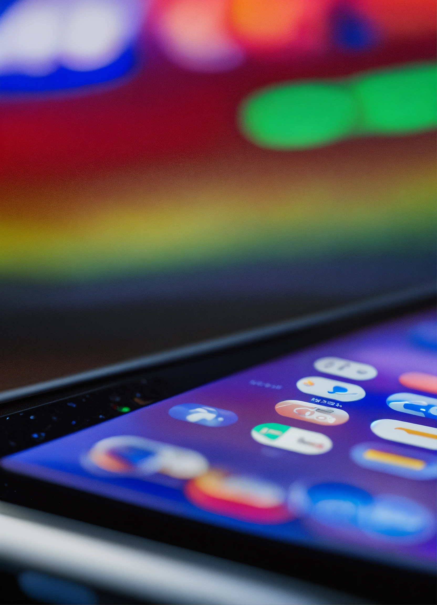 Lexica - A close up of a phone screen while texting, no text