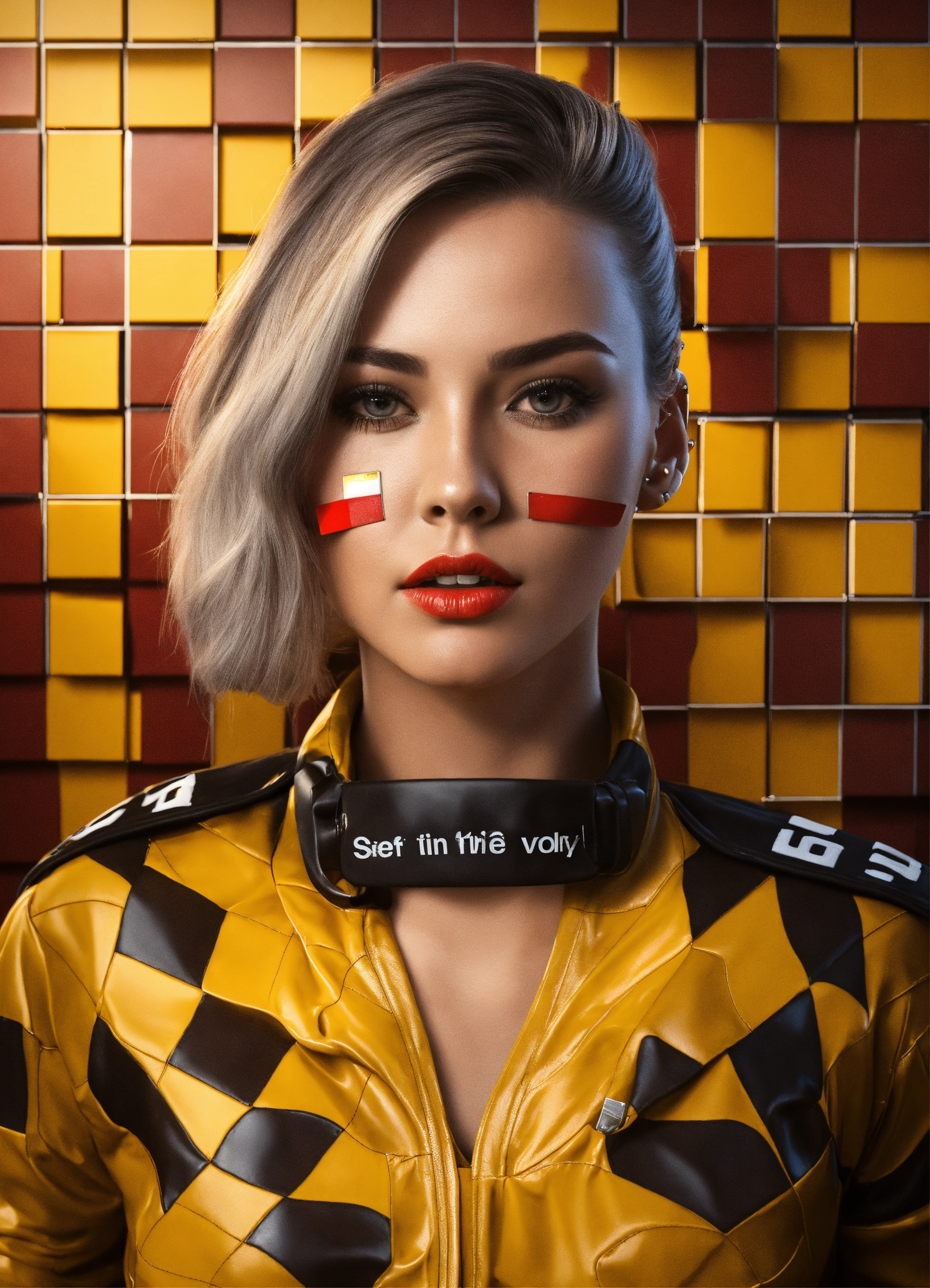Lexica - The referee lady in the arena look at me 3D art