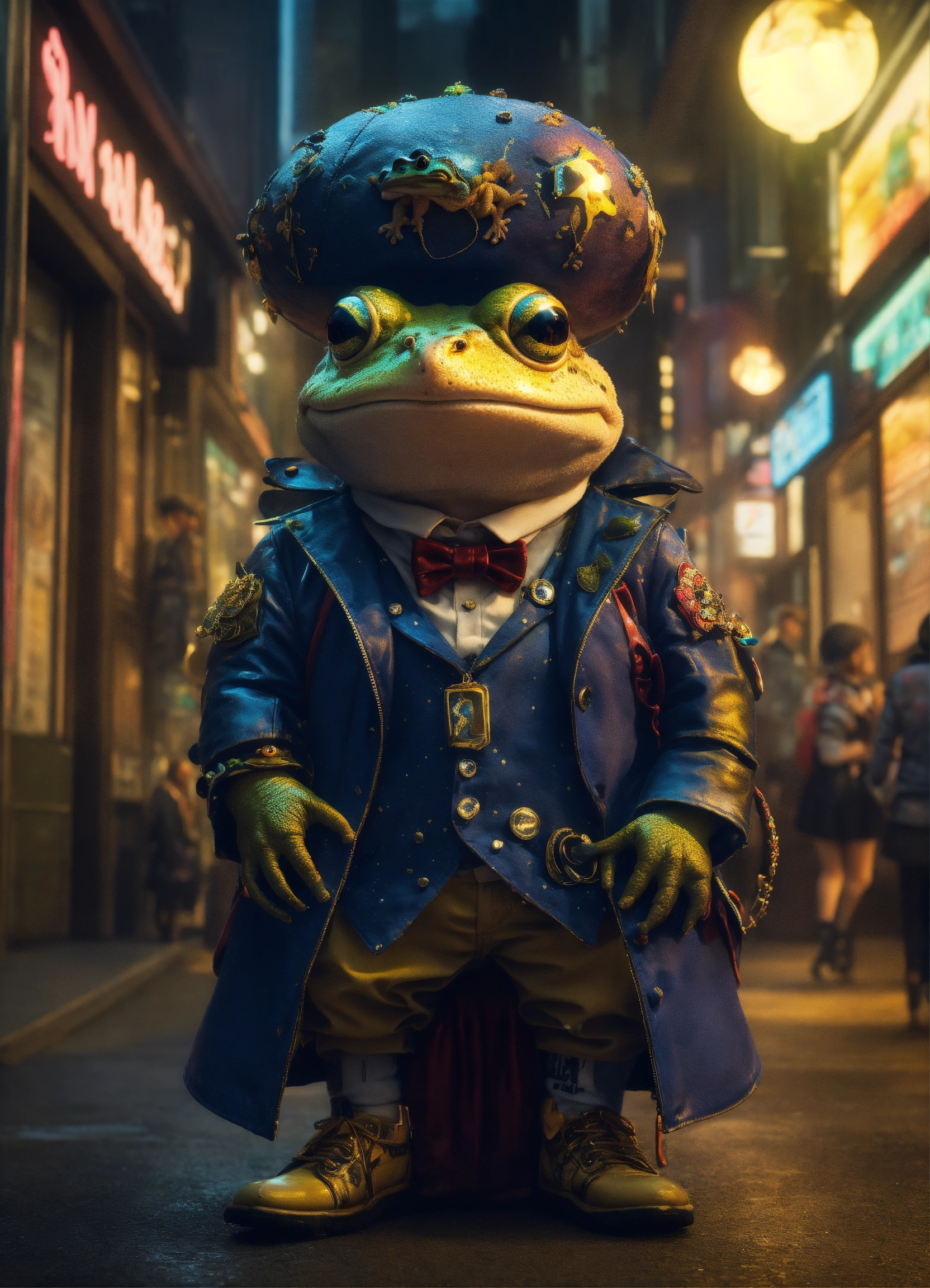 Lexica - A toad Gothic punk style in harajuku fashion, with a cloud as ...