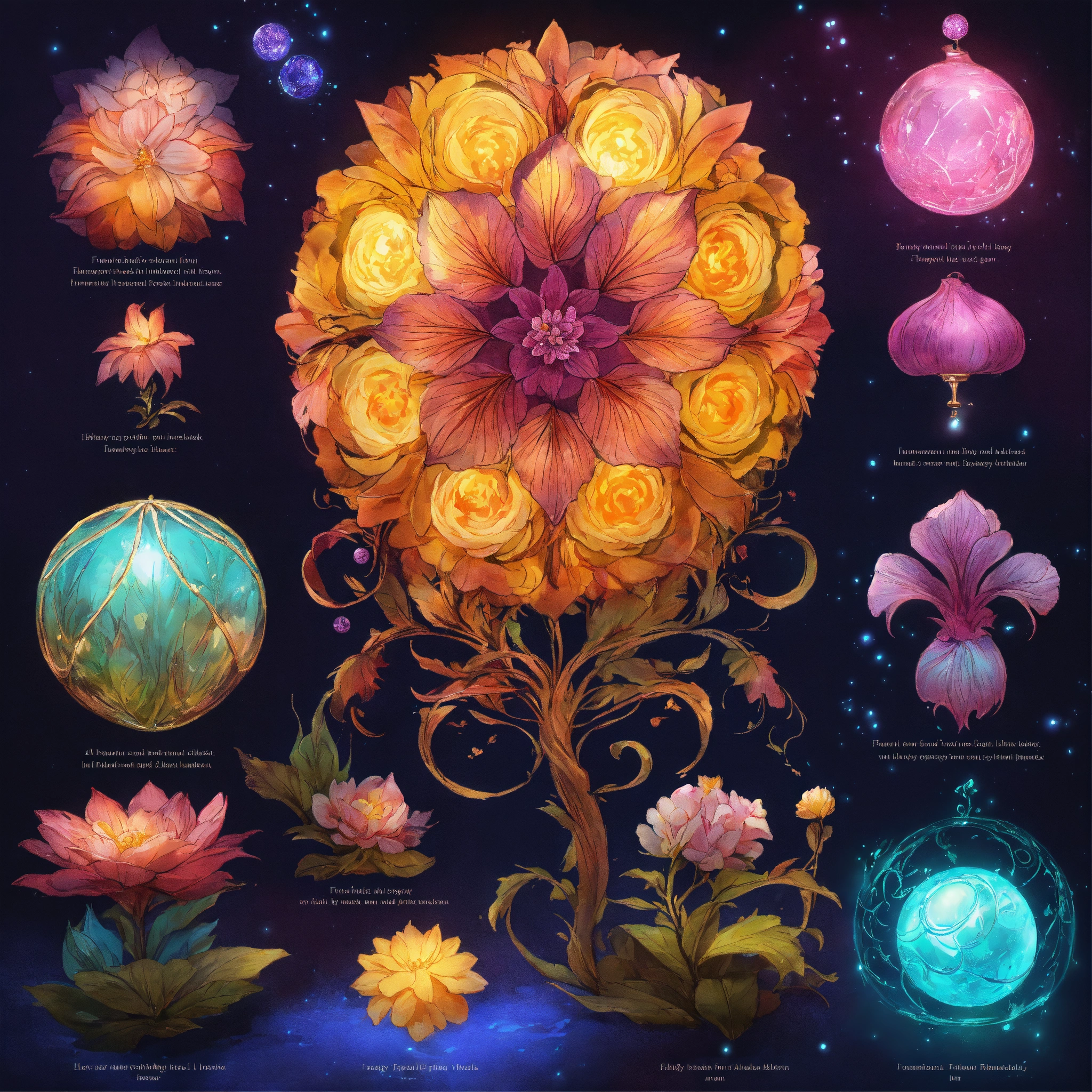 Lexica - Information sheet with different FANTASY, FANTASY, FANTASY ...