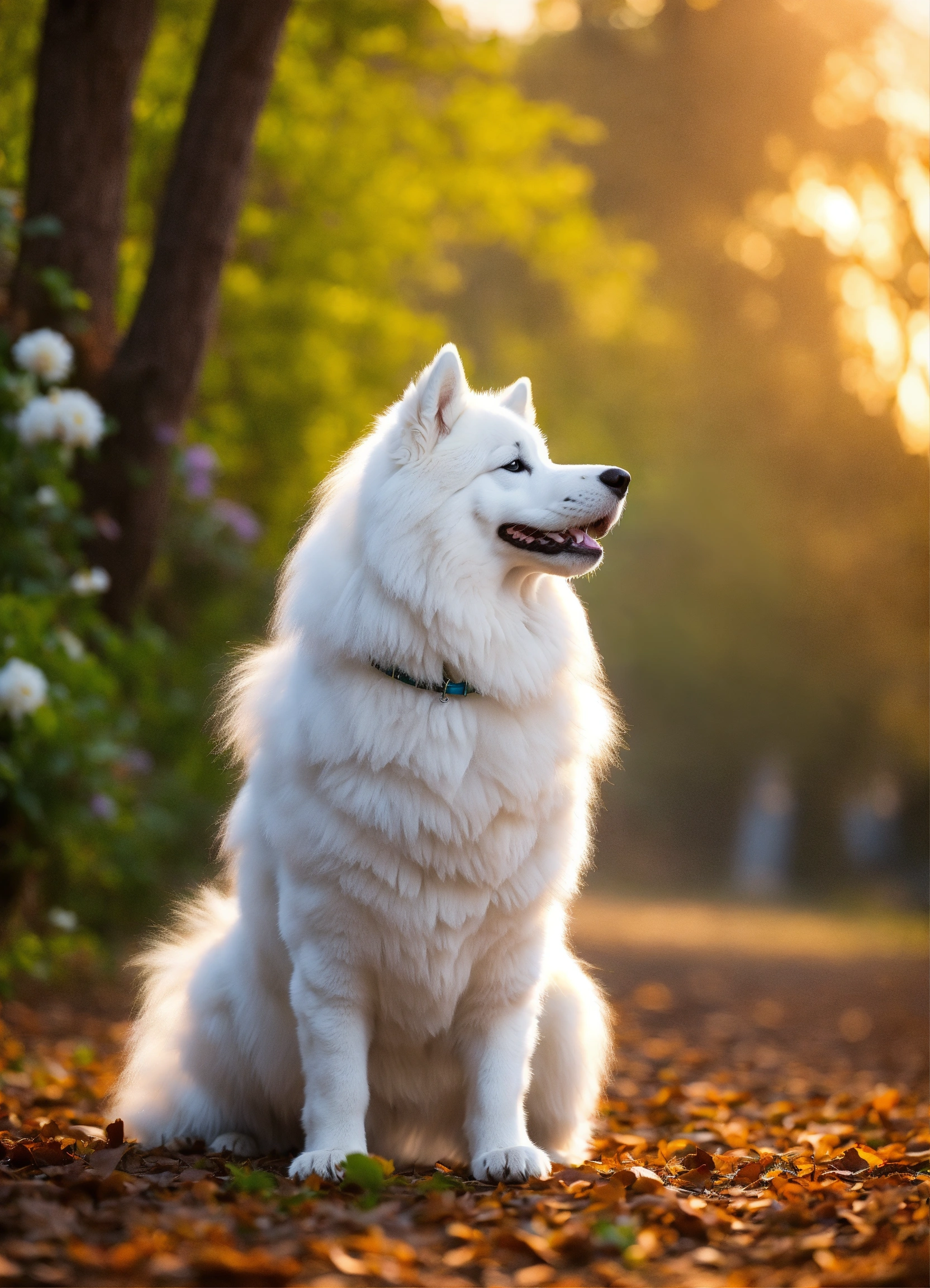 Lexica - A hand indicating for the Samoyed dog to sit, inspired by ...