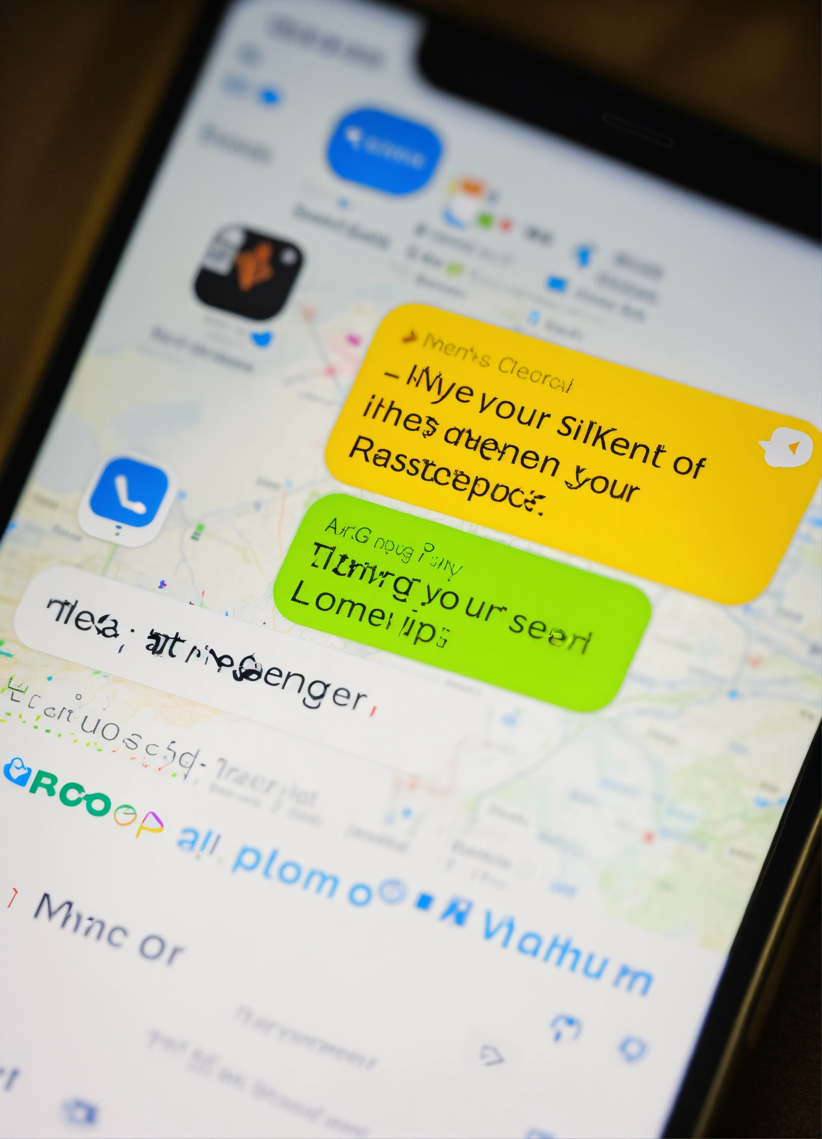 Lexica - A close up of a phone screen open to text messenger.