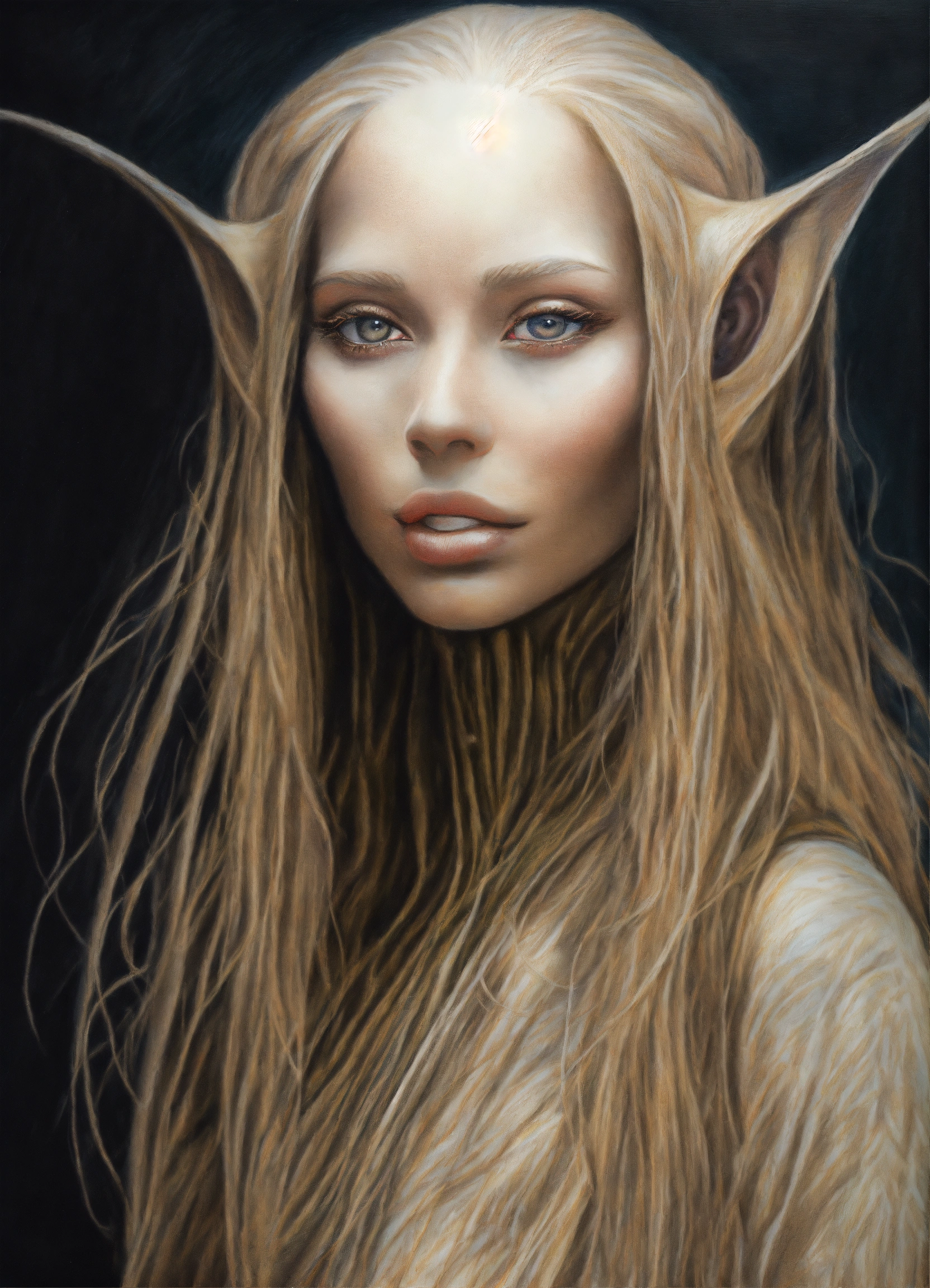 Lexica - Realistic colored pencil drawing of portrait of a beautiful ...