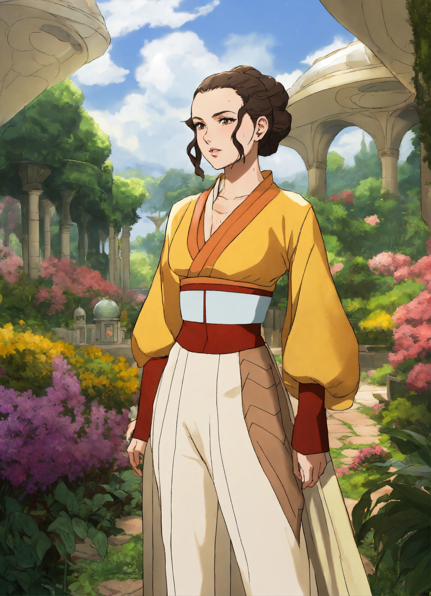 Lexica - Akira anime style, Princess Amidala, Padme, beautiful, crop ...