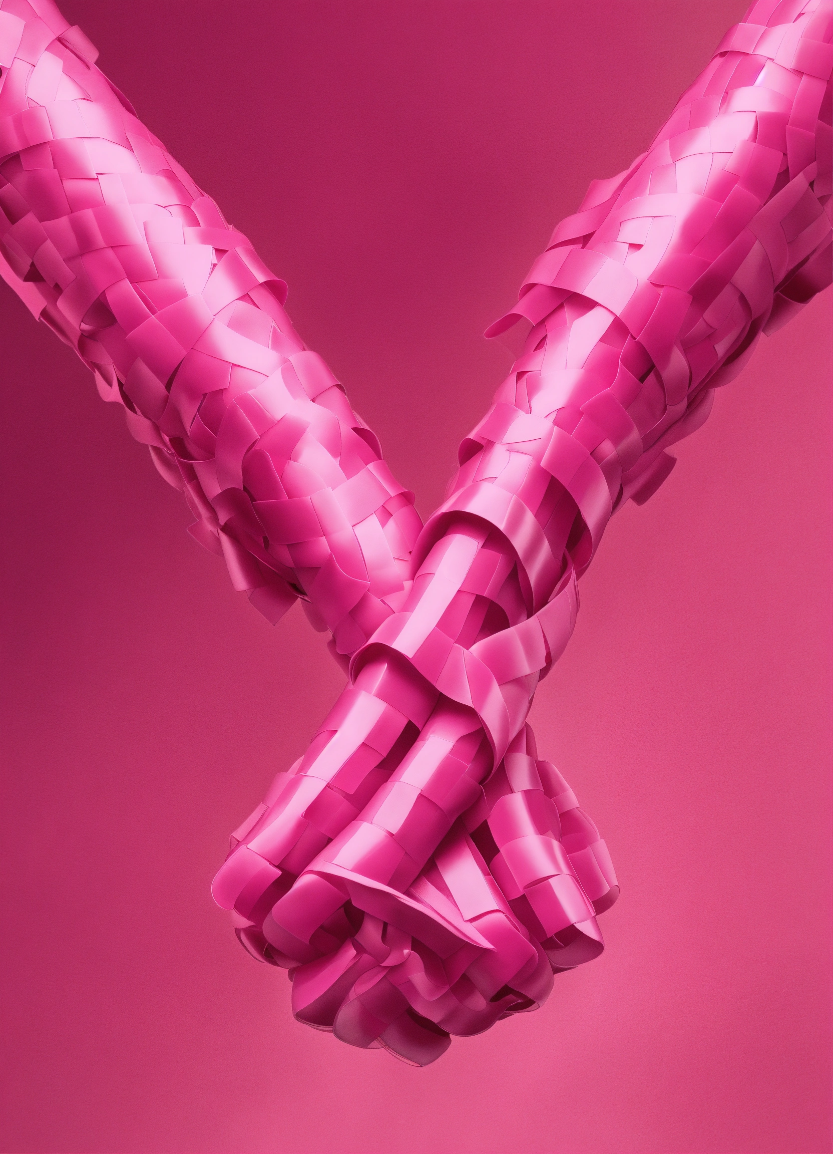 Lexica - Generate a compelling image of a cancer awareness pink ribbon ...