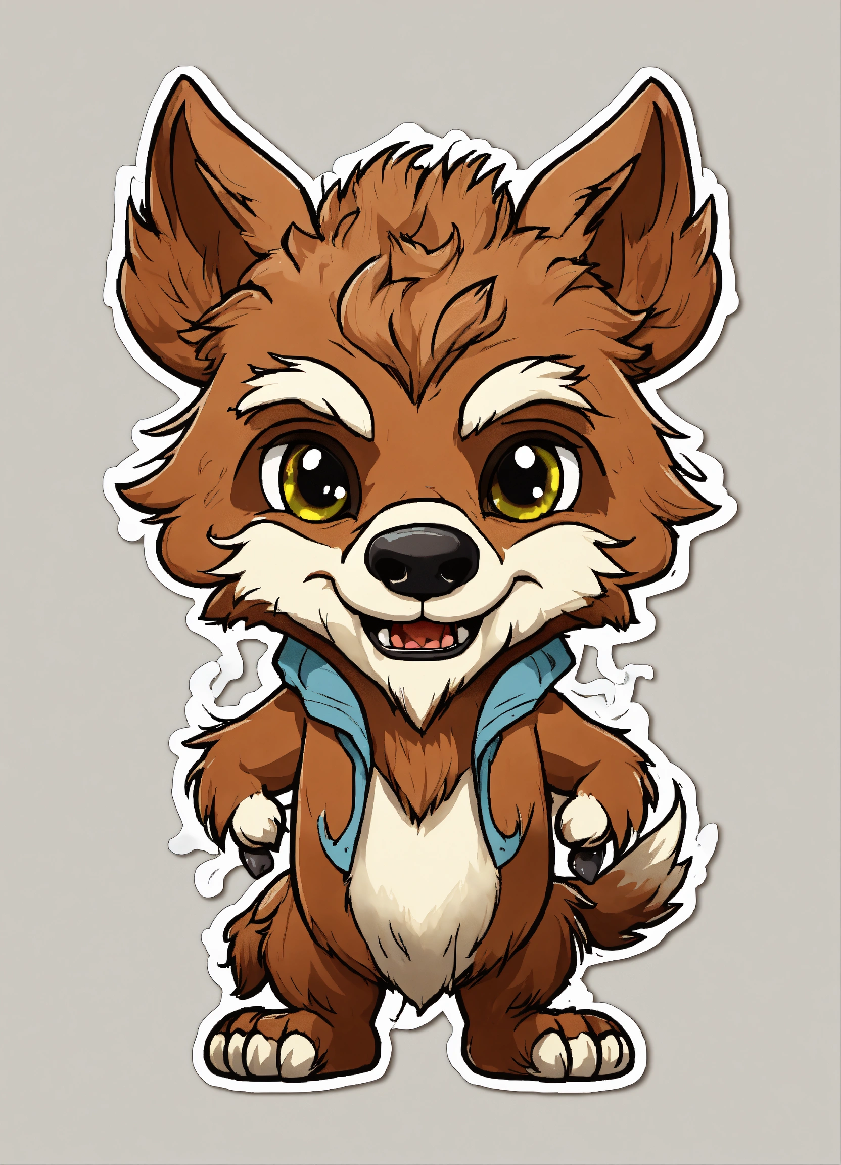 Lexica - Generate a cute little werewolf illustration, 4K resolution ...