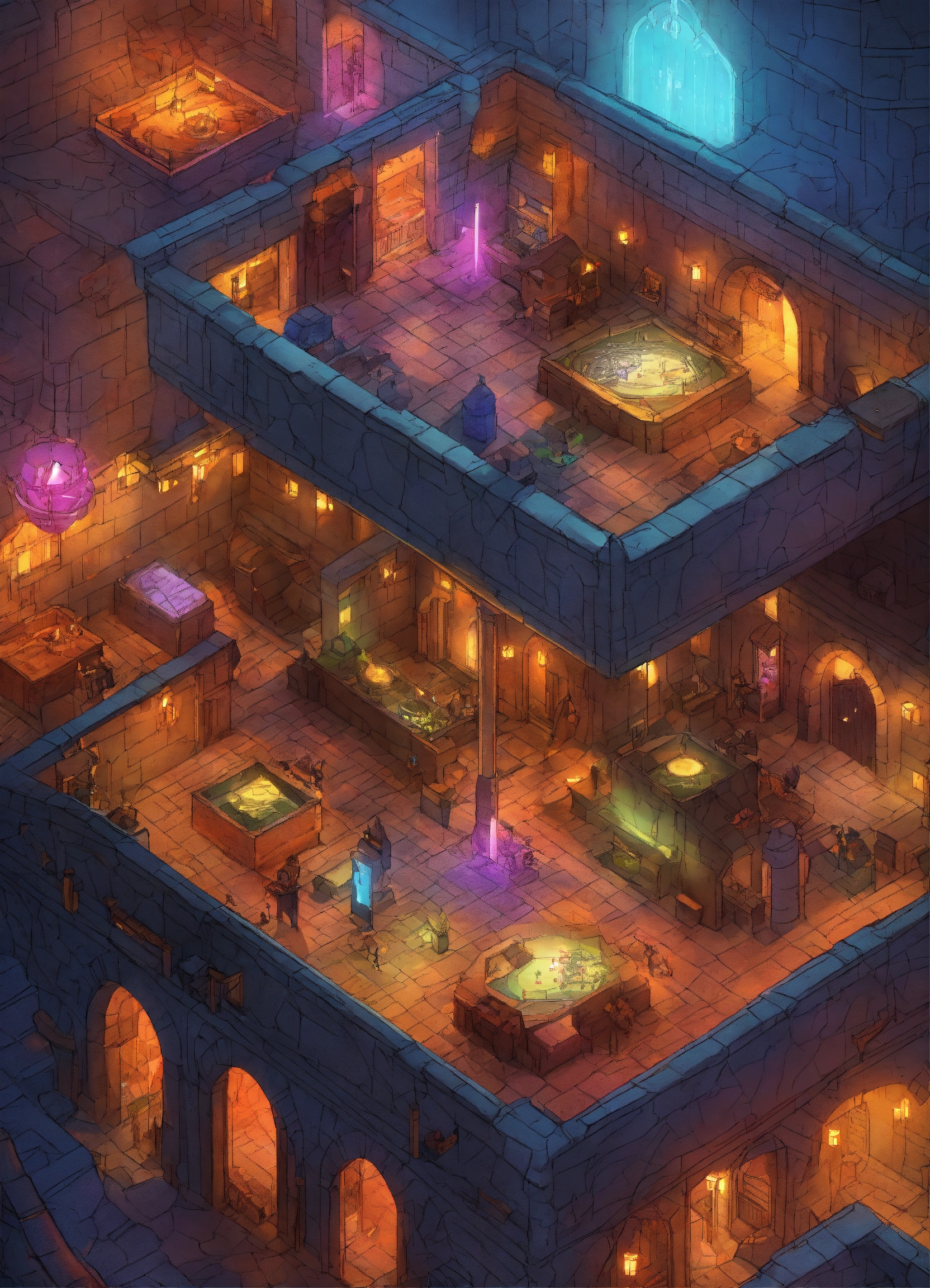 Lexica - In an extraplanar city that has futuristic bright neon lights ...