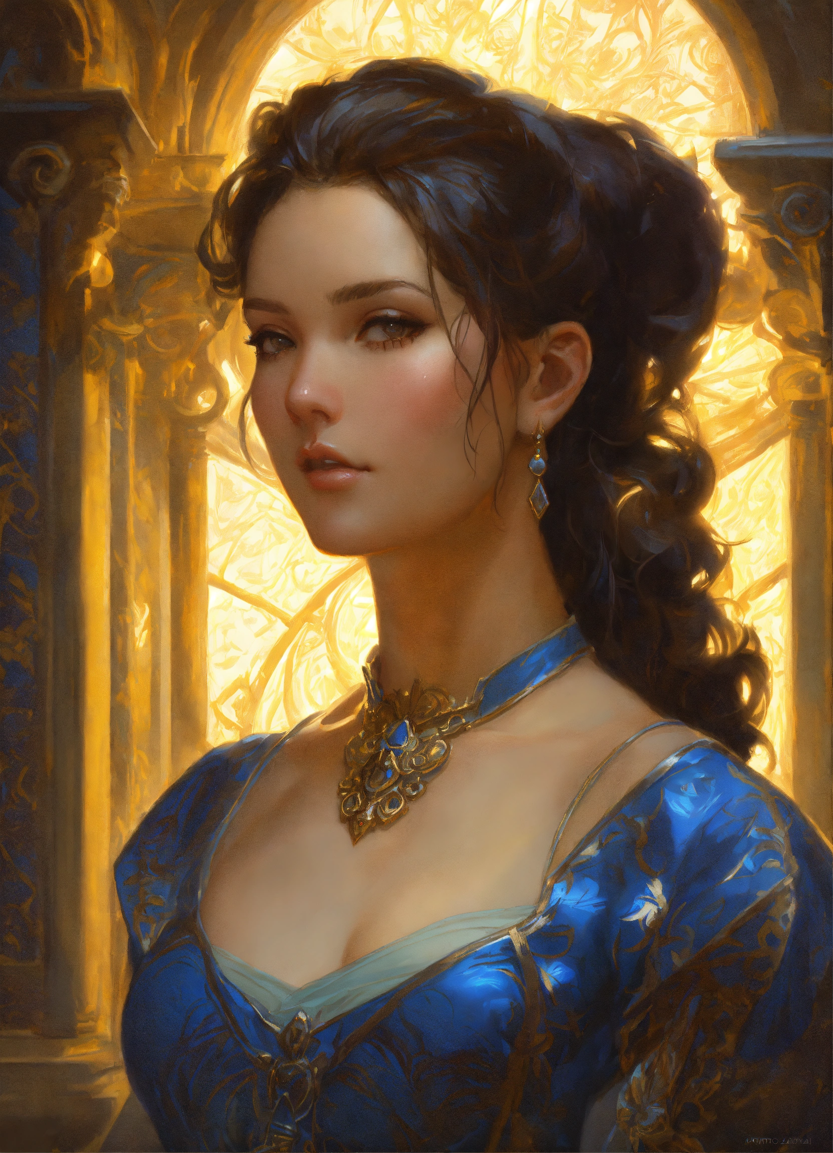 Lexica - The beautiful female servant portrait art by Donato Giancola ...