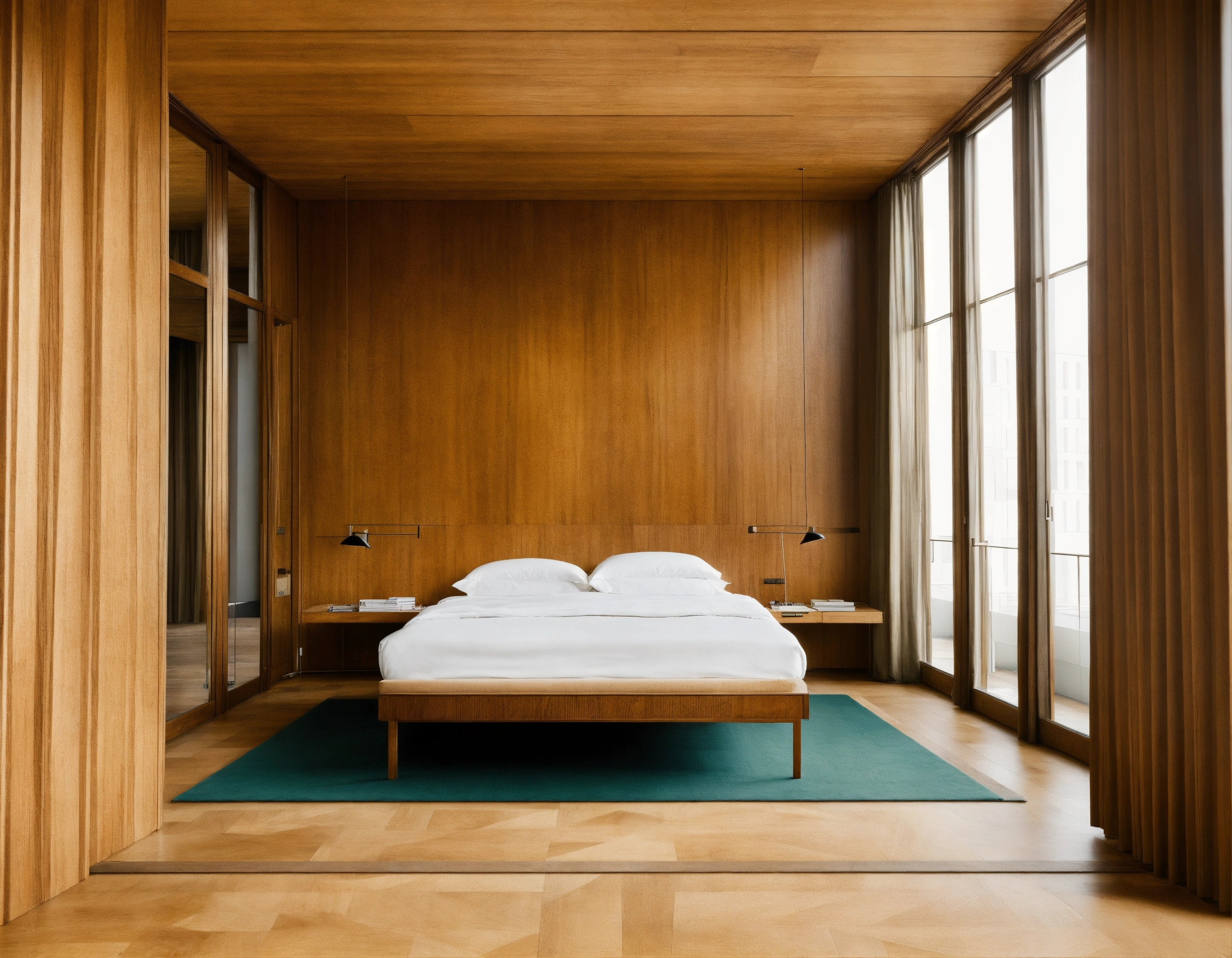 Lexica - Ludwig Mies van der Rohe bedroom like New National Gallery ...