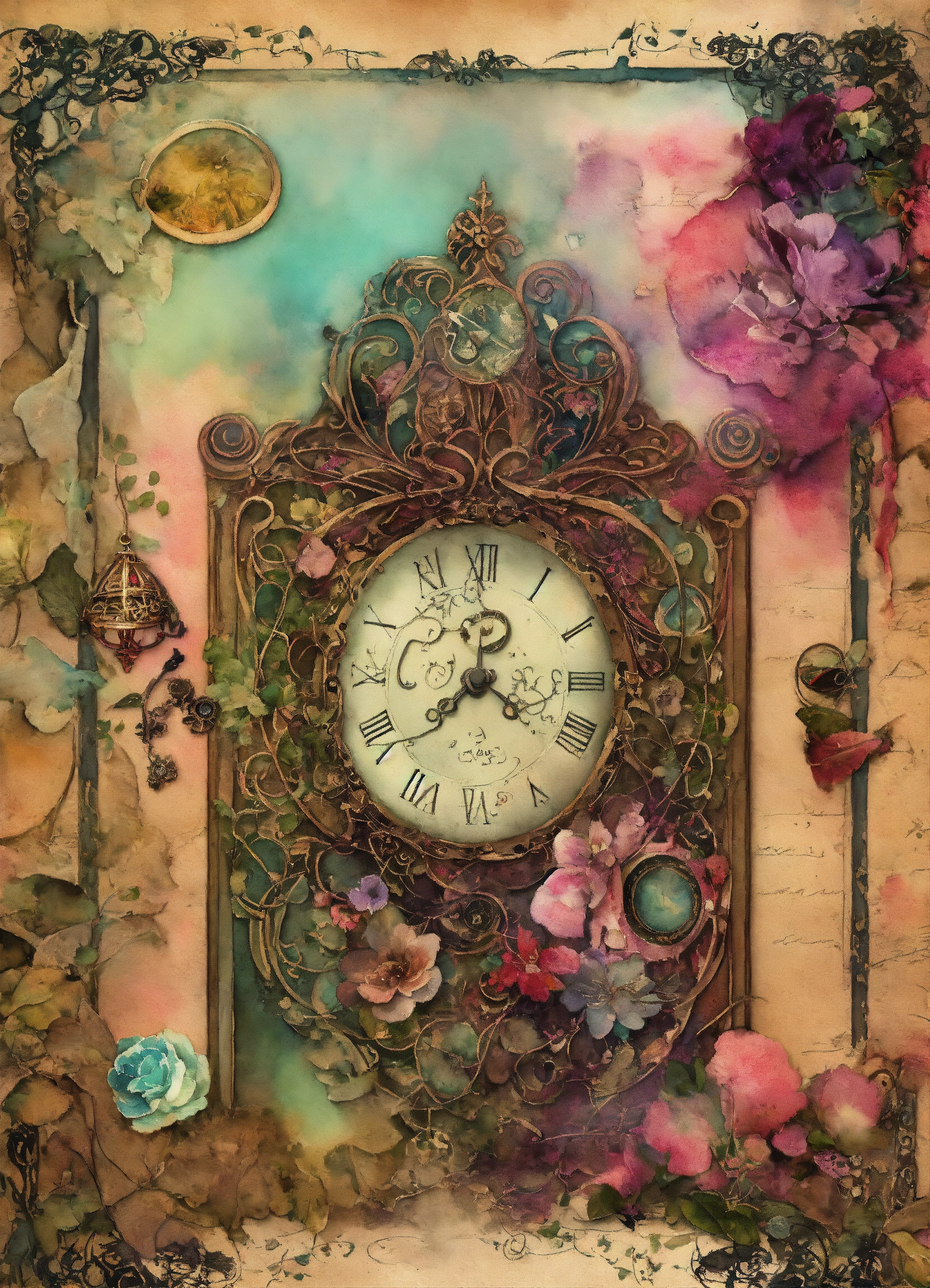 Lexica - Shabby chic dreamy mist pastel junk journals Create detailed ...