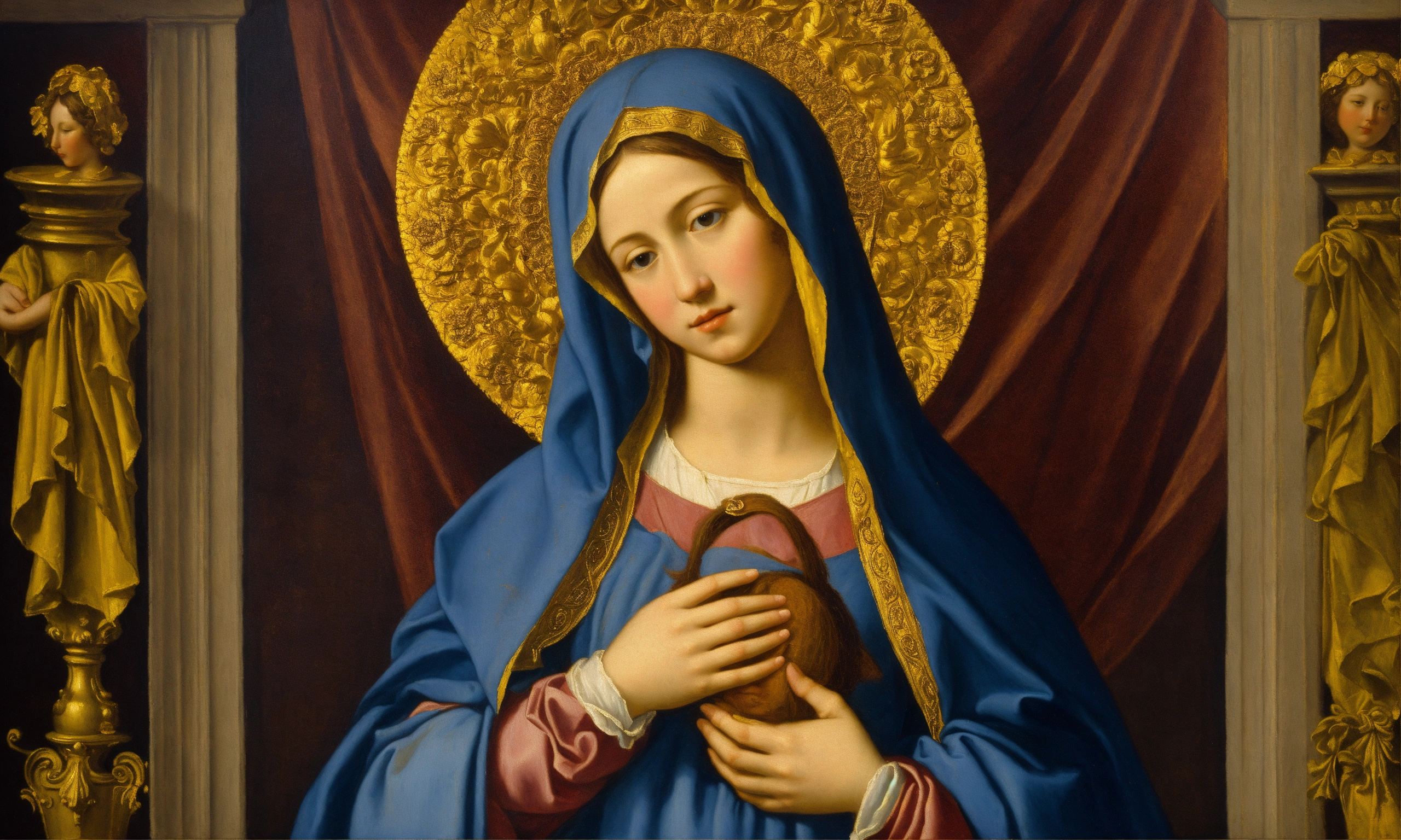 Lexica - Renaissance oil painting of the virgin mary
