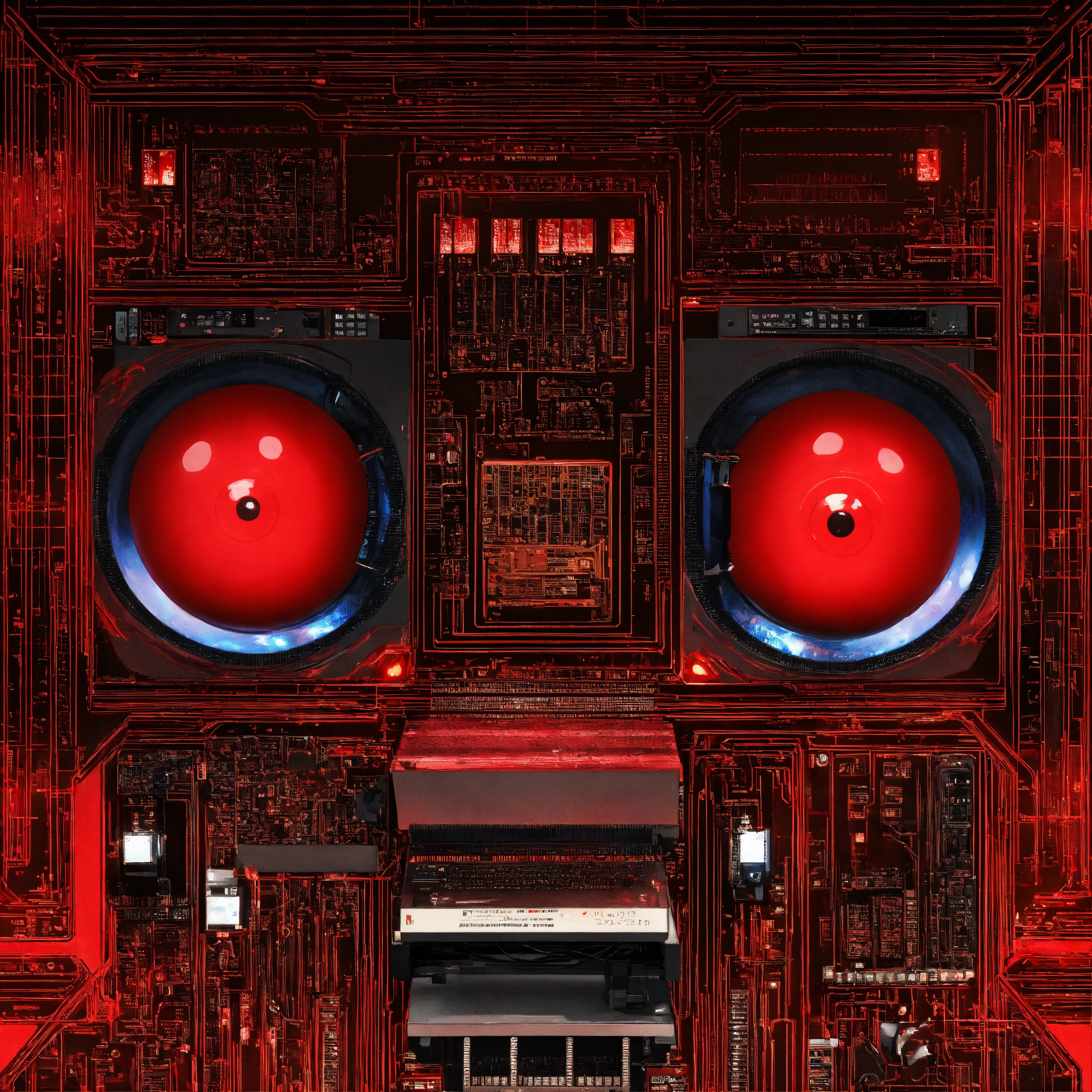 Lexica - A crazy computer with red eyes
