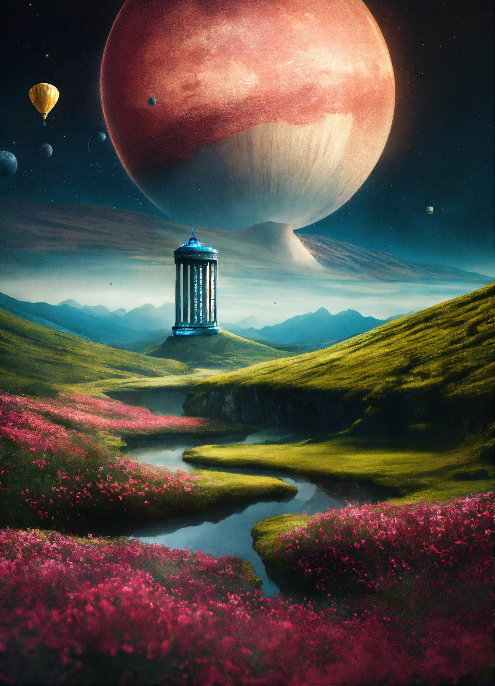 Lexica - Alice in wonderland landscape meets Star Trek hd. Minimalist ...