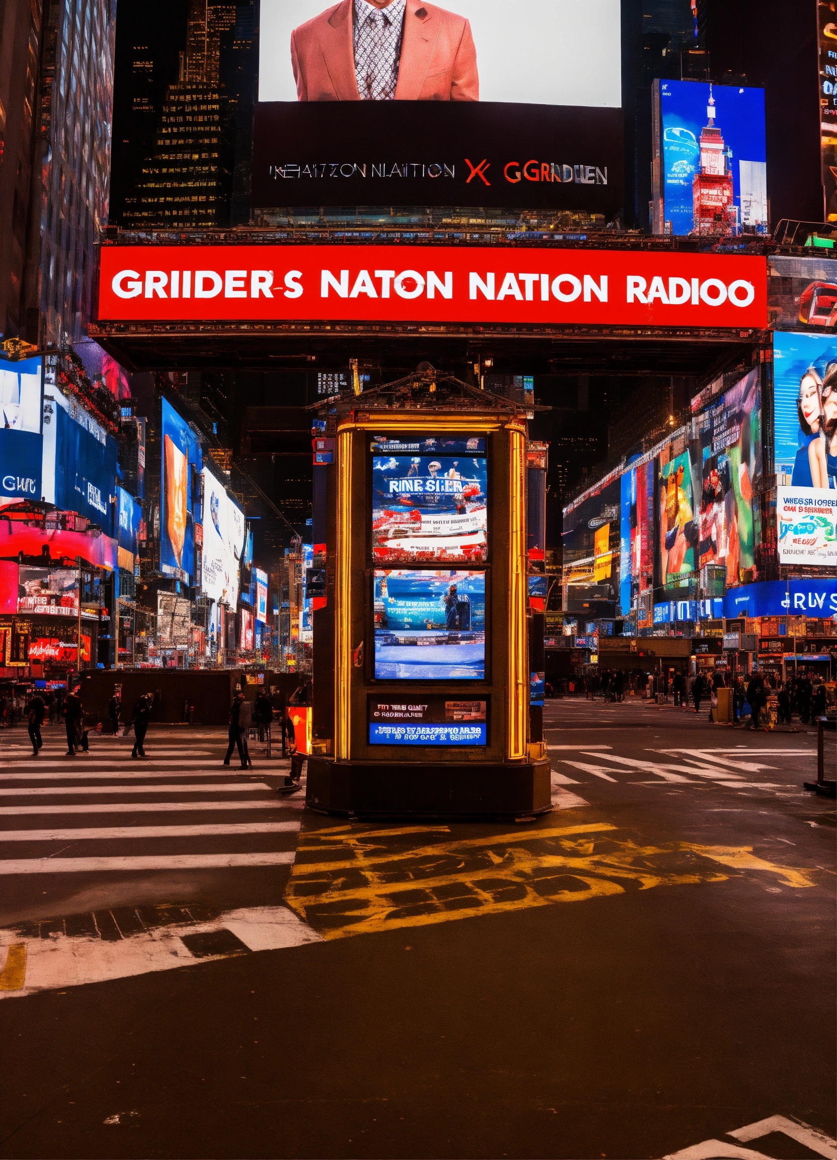 Lexica - Grinder Nation Radio in the advertisements at Times Square