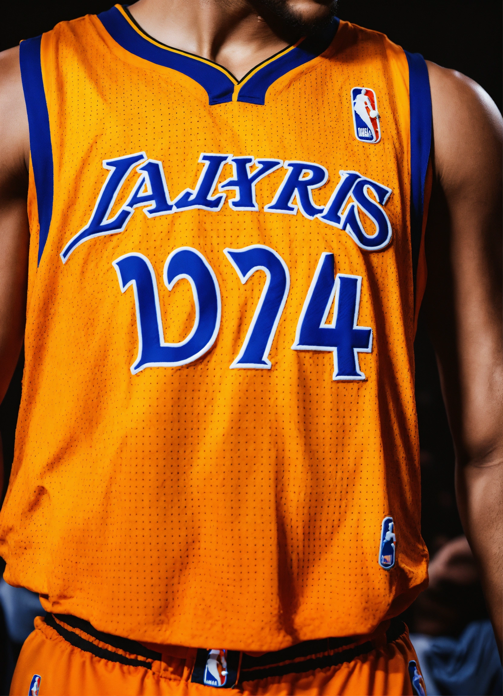 Lexica Nba jersey with a team called "la prena", main colors are
