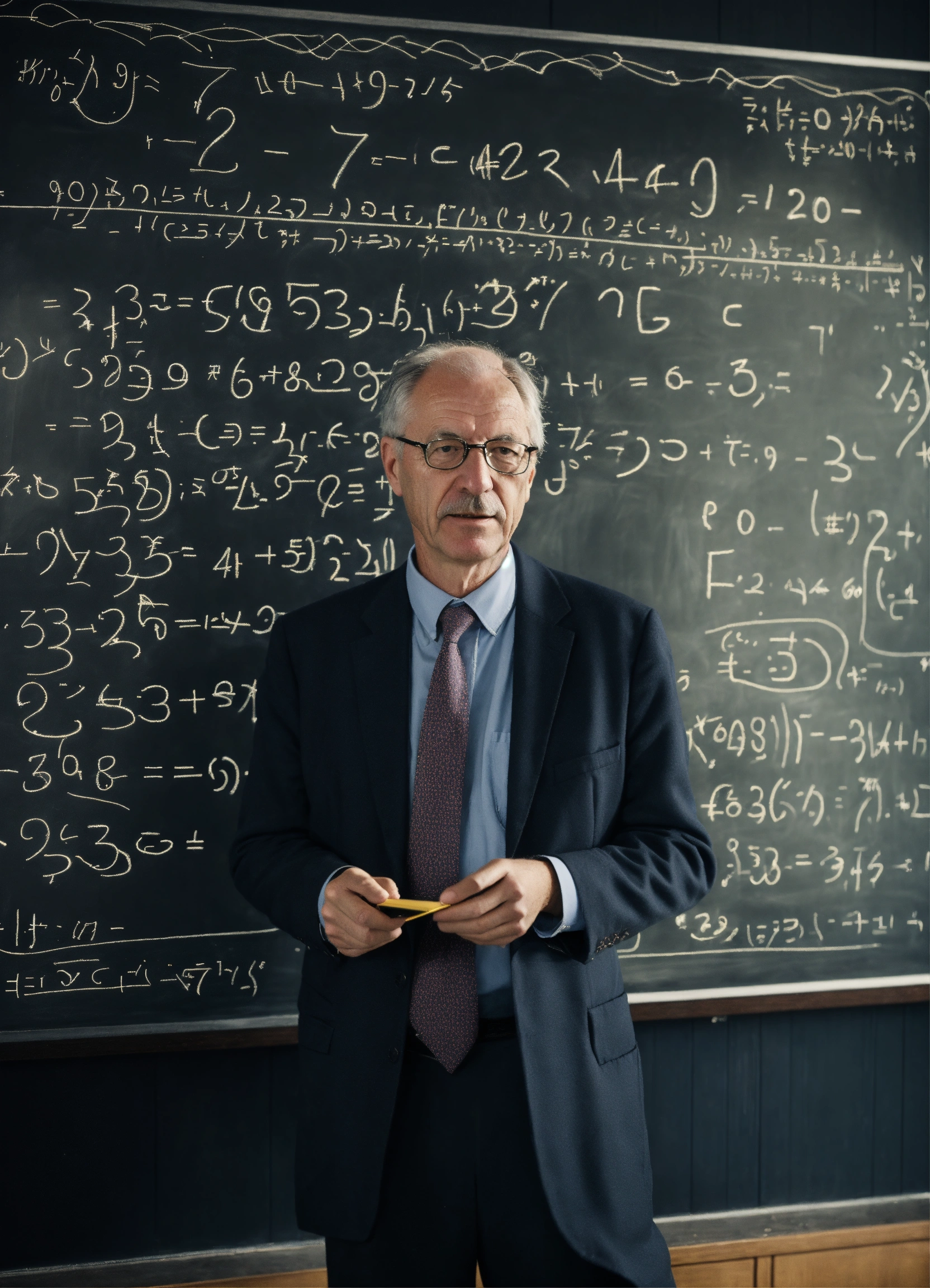 Lexica - Professor Hermann Weyl doing math on black board