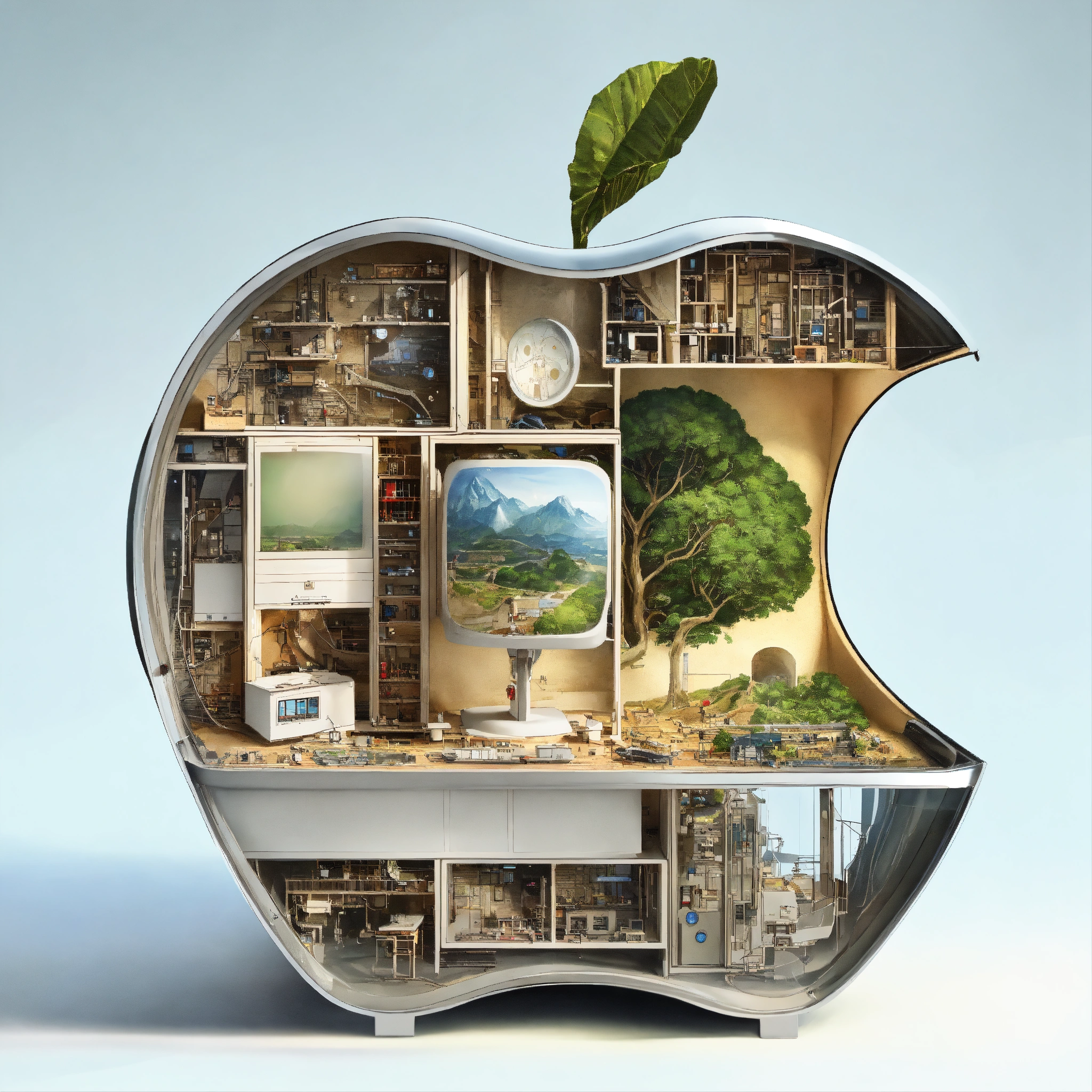 Lexica - A photorealistic close-up view from inside a giant transparent ...