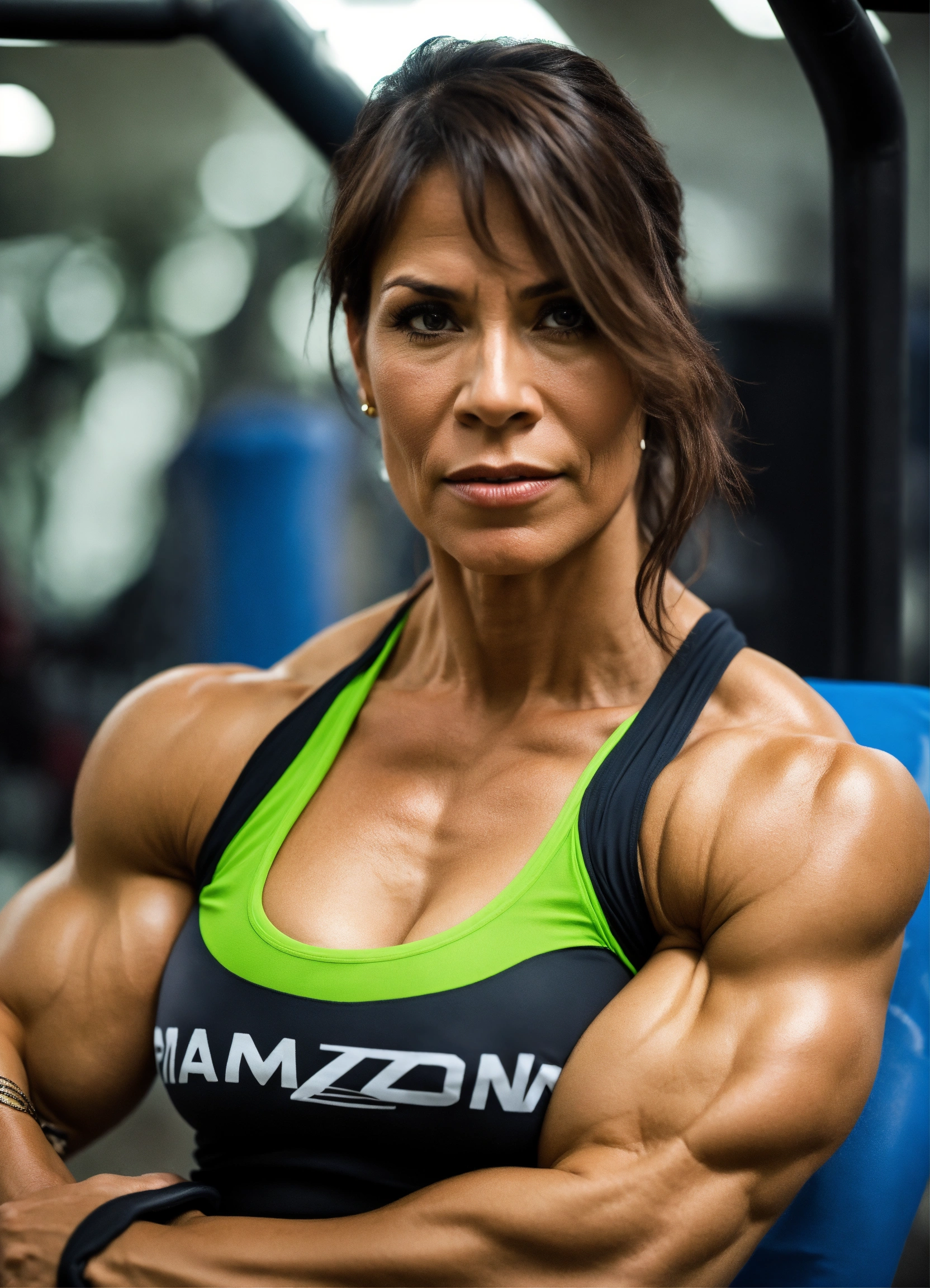 Lexica 45 Years Old Amazonian Woman Super Fit With Super Big Biceps