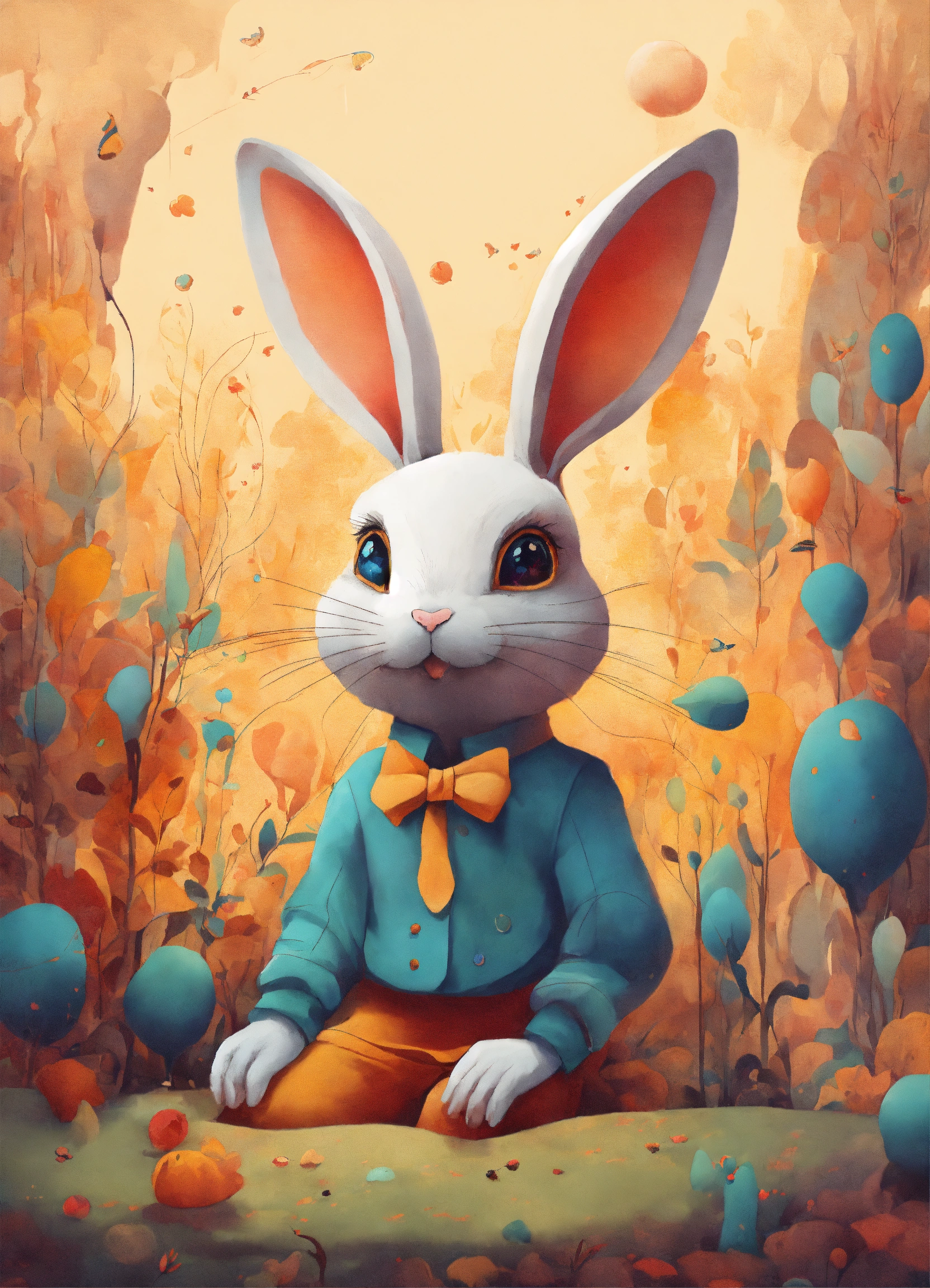 Lexica - Abstract illustrations reminiscent of a whimsical and ...