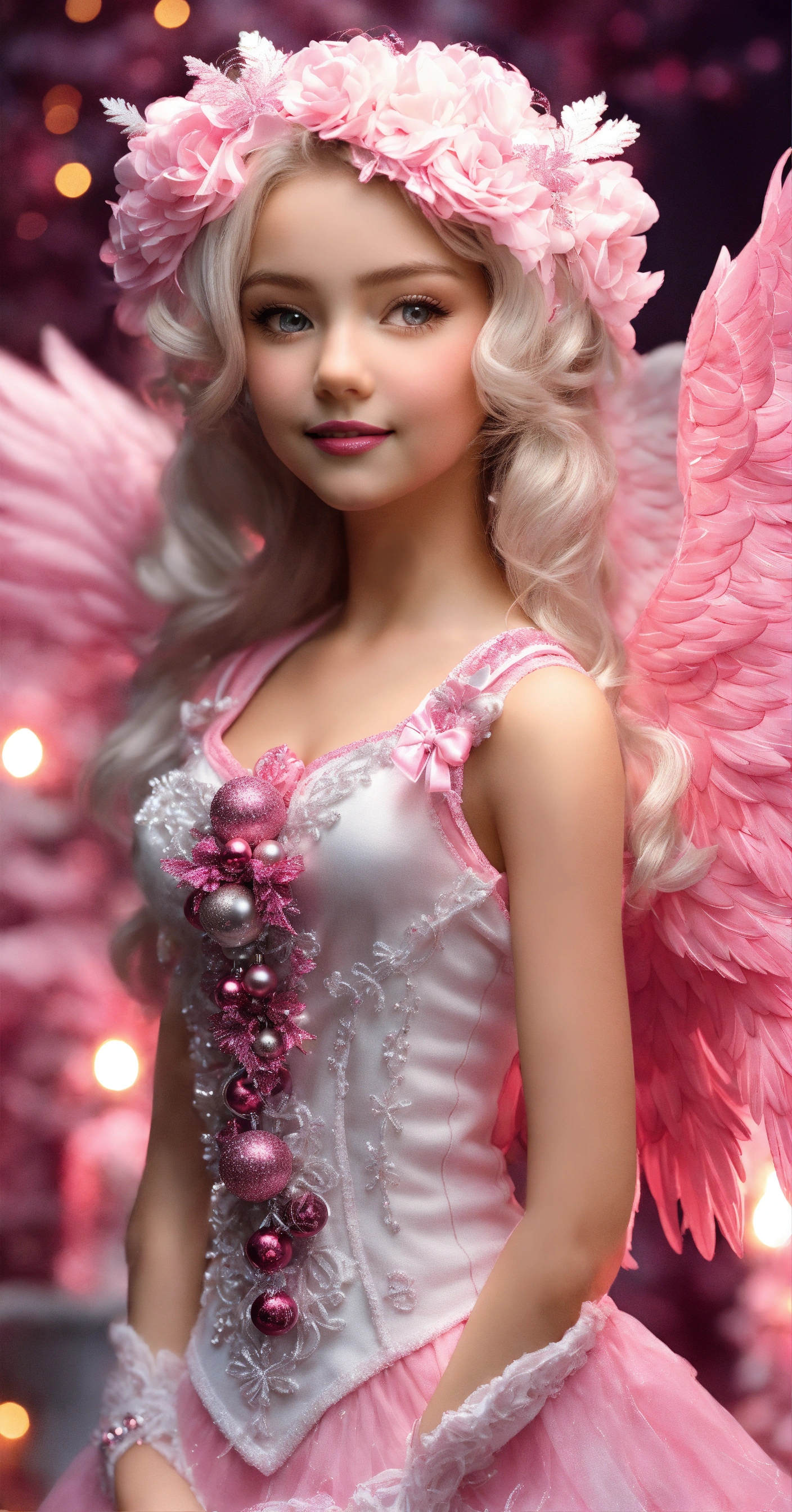 lexica-beautiful-and-detailed-white-christmas-tree-with-pink