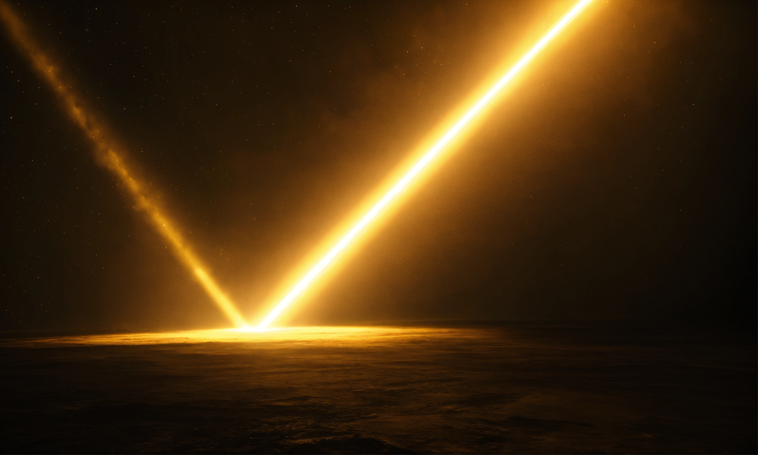 Lexica - Gigantic golden beam of light coming out of the darkness ...