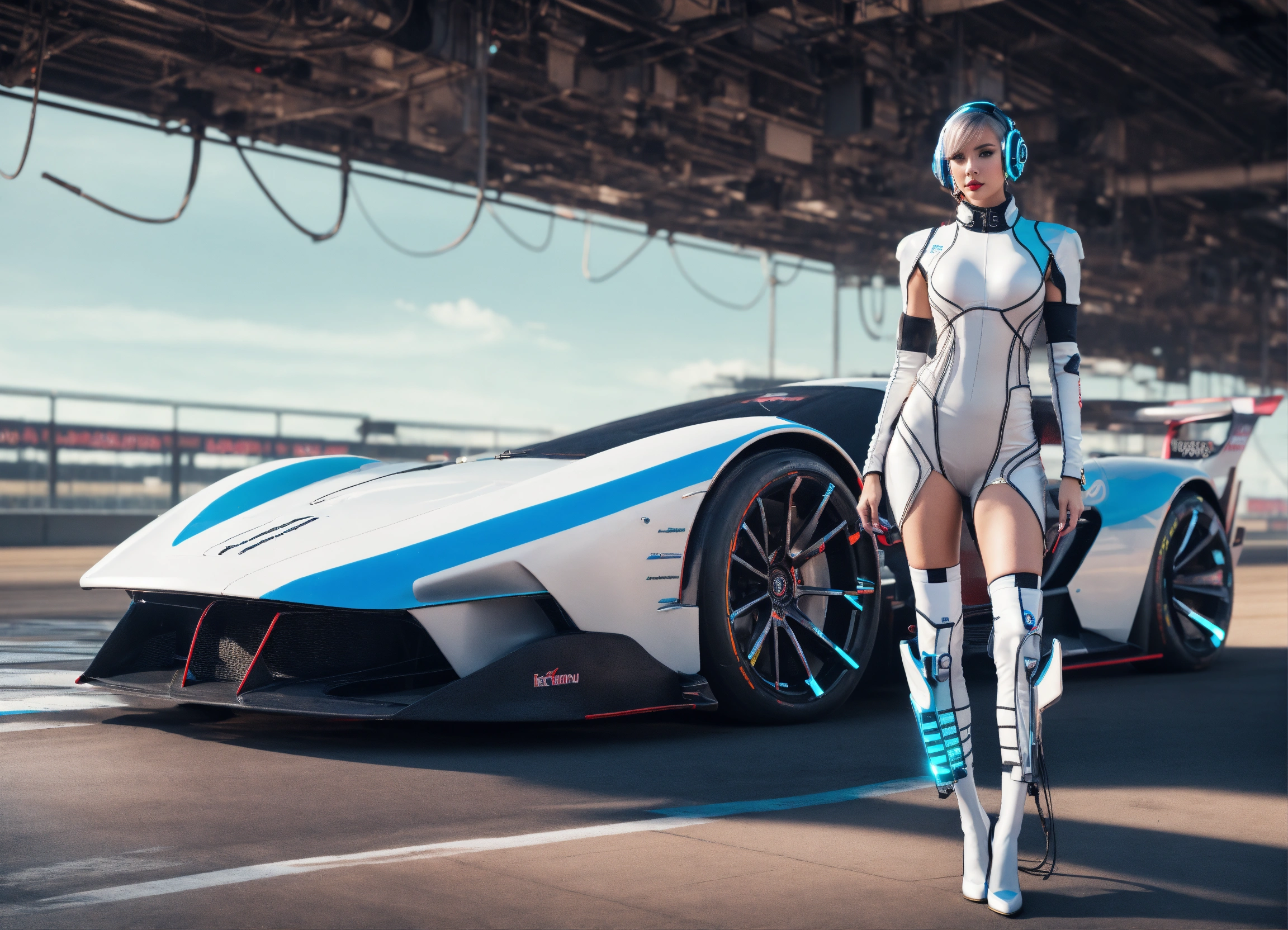 Lexica - Full body Photo, Cyberpunk Dream girl, futuristic cyber race ...