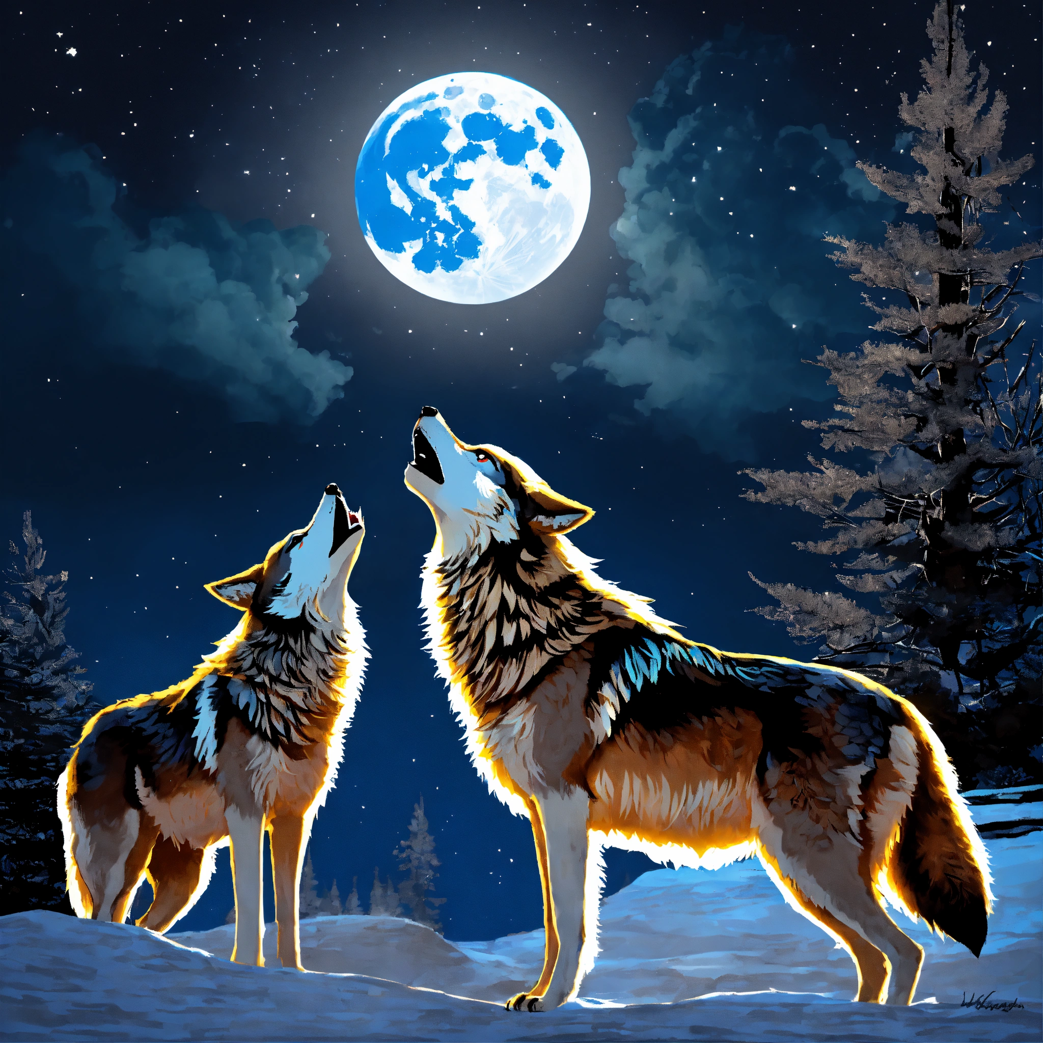 Lexica - Wolves howling at the moon