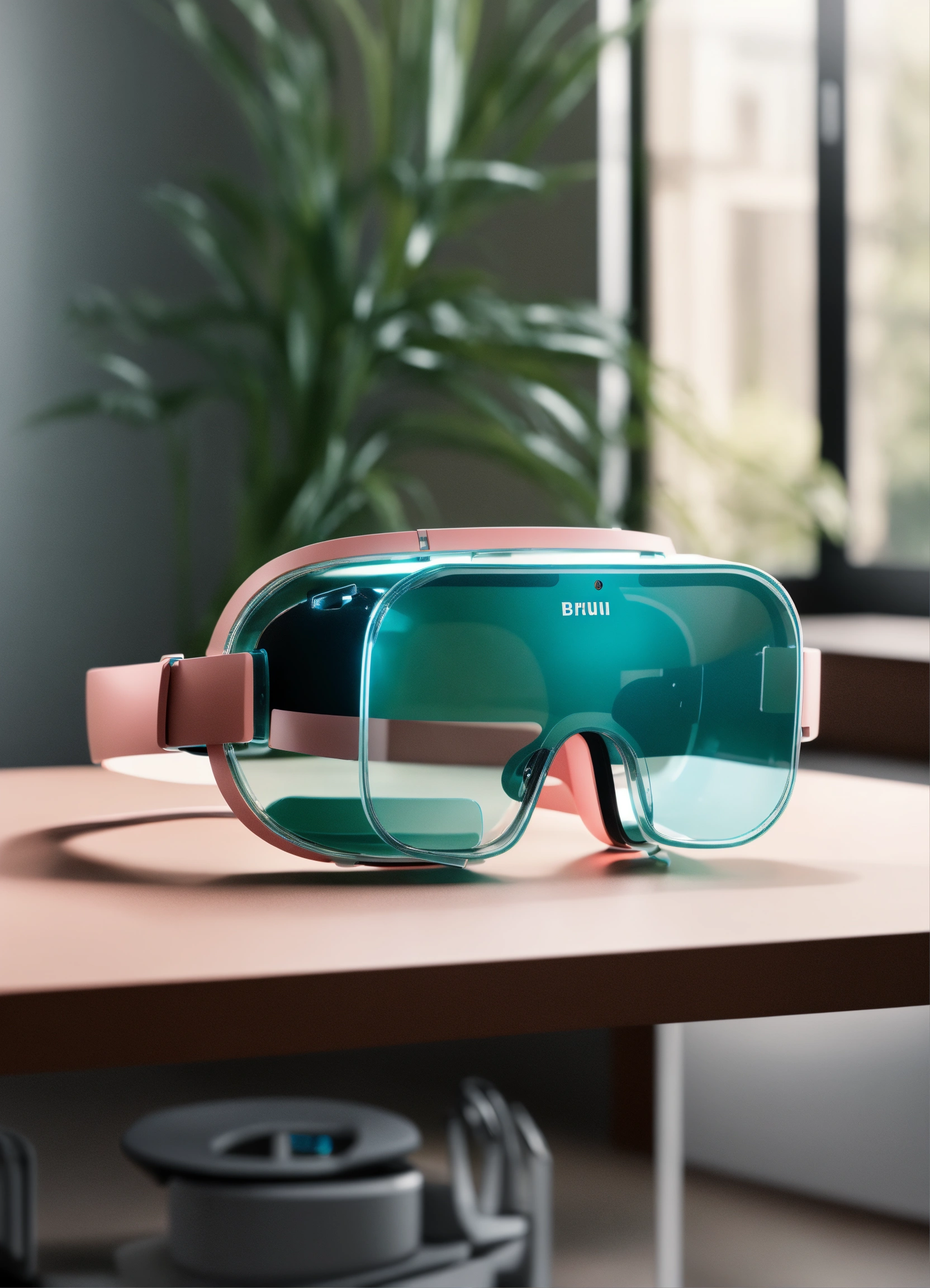 Lexica - A stunning, minimalist curved, pastel translucent ...