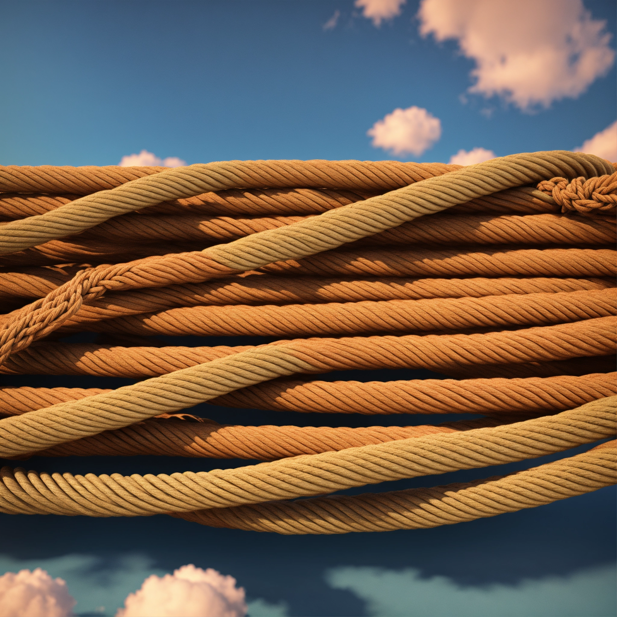 Lexica - Rope grow to sky , 3D render, sorf color, lighting, fullcolor
