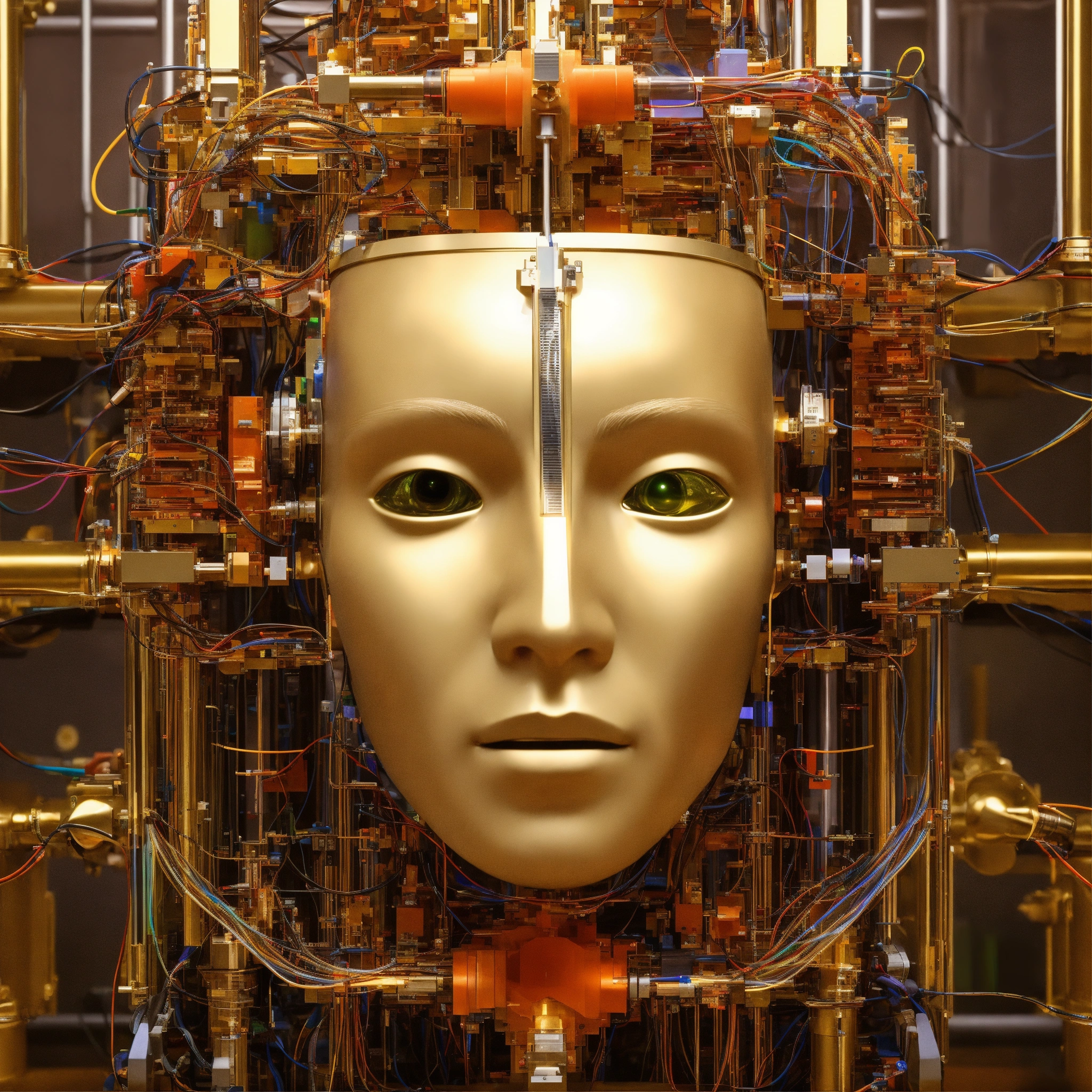Lexica - Create a face with a human brain full of quasiparticle, part ...