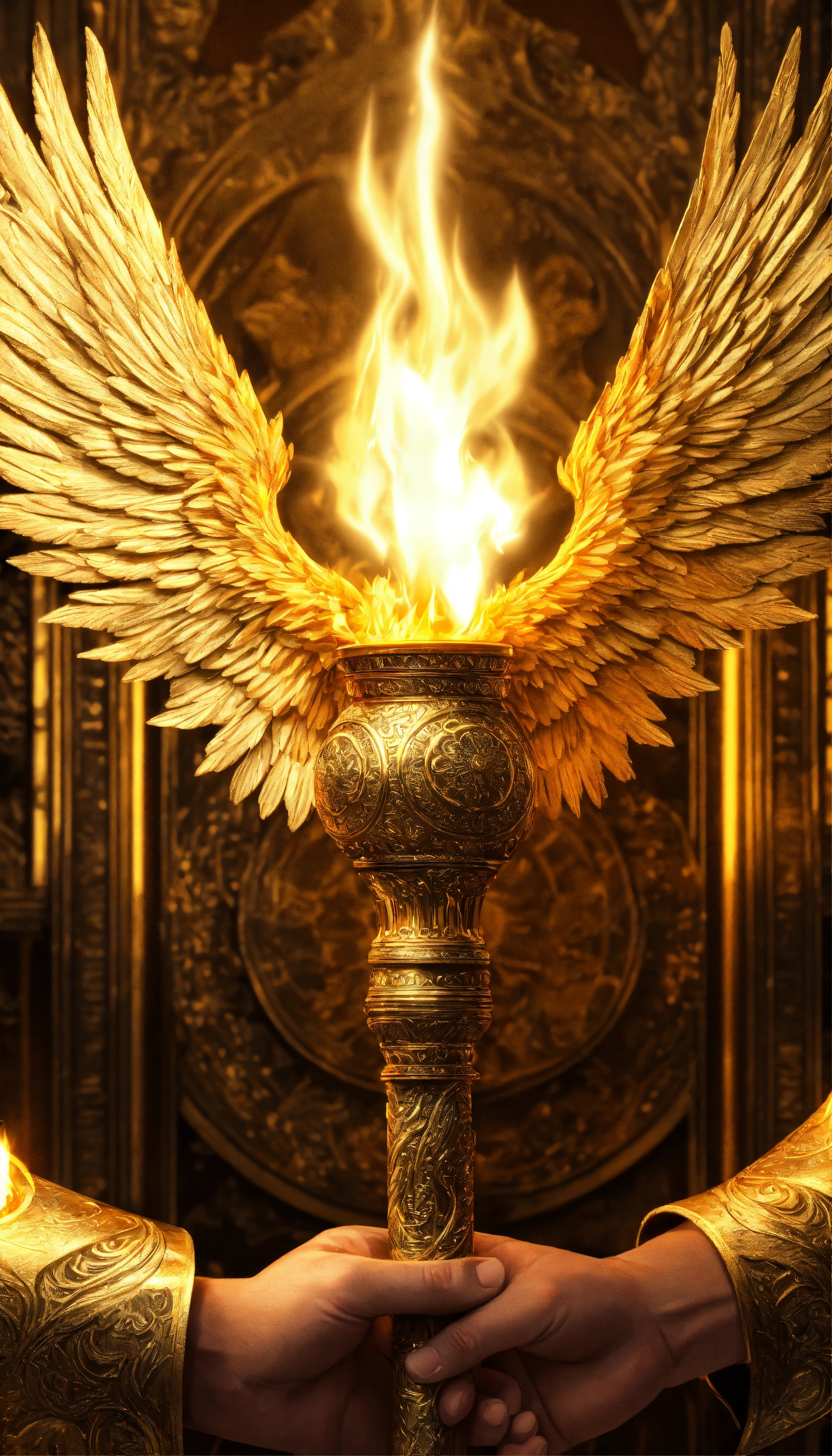 Lexica - Hands. Beautiful and detailed men taking a powerful Torch ...