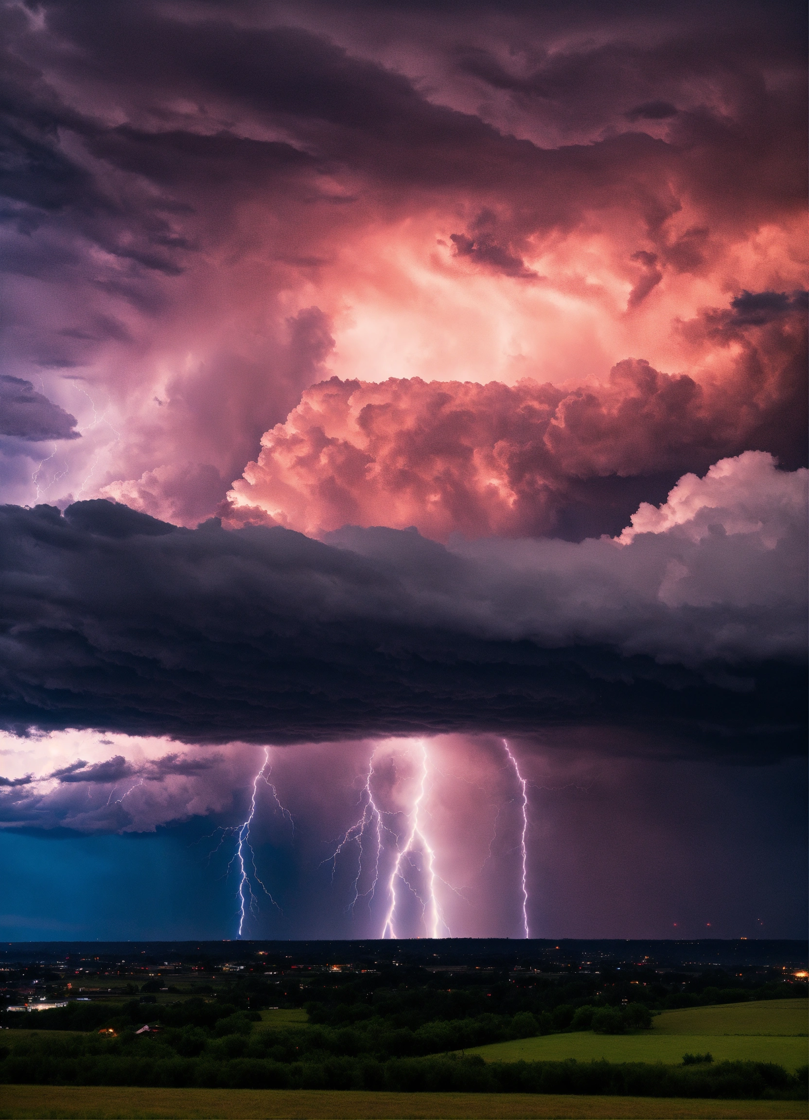 Lexica - A giant made of stormclouds, raining, storm, dark, thunderstorm