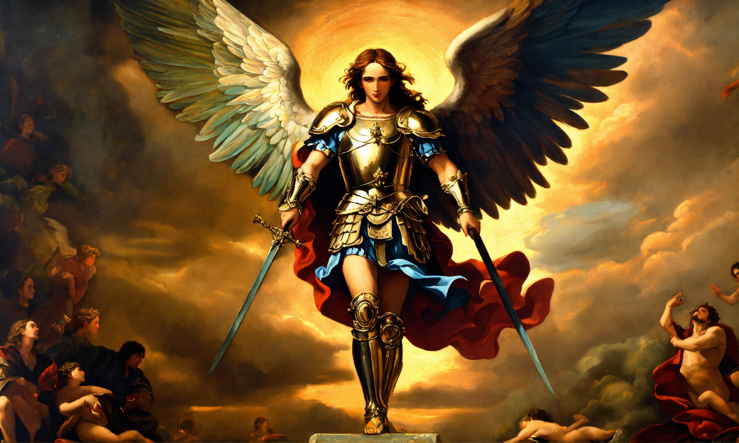 Lexica - Renaissance oil painting of the arch angel saint michael