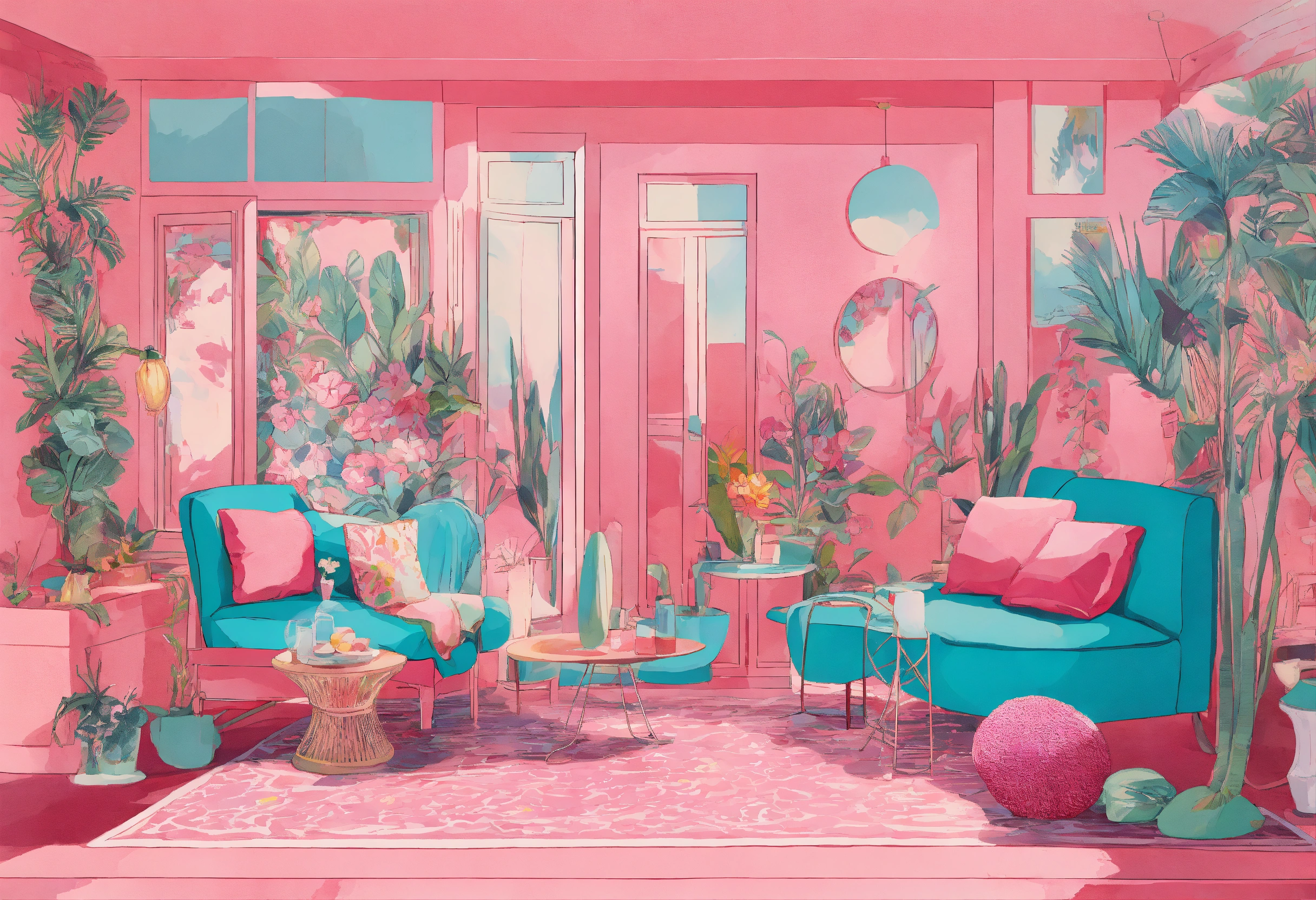 Lexica - Beautiful atelier of swimsuit, vibrant pastel color with very ...