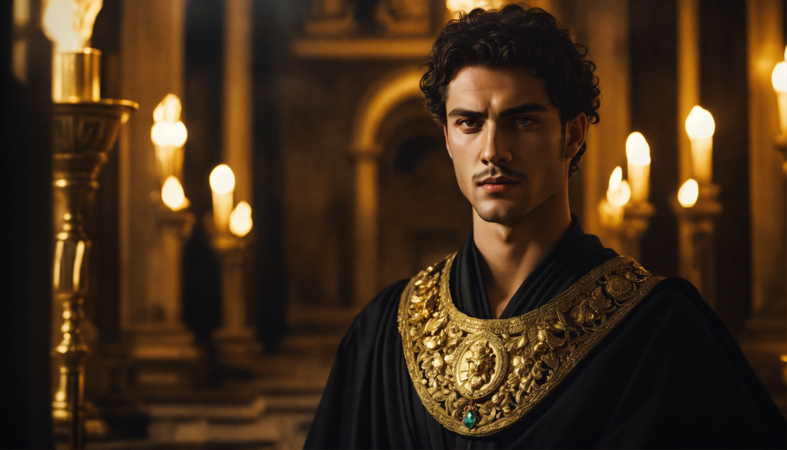 Lexica - Dramatic, fantasy portrait of a young and handsome diabolical ...