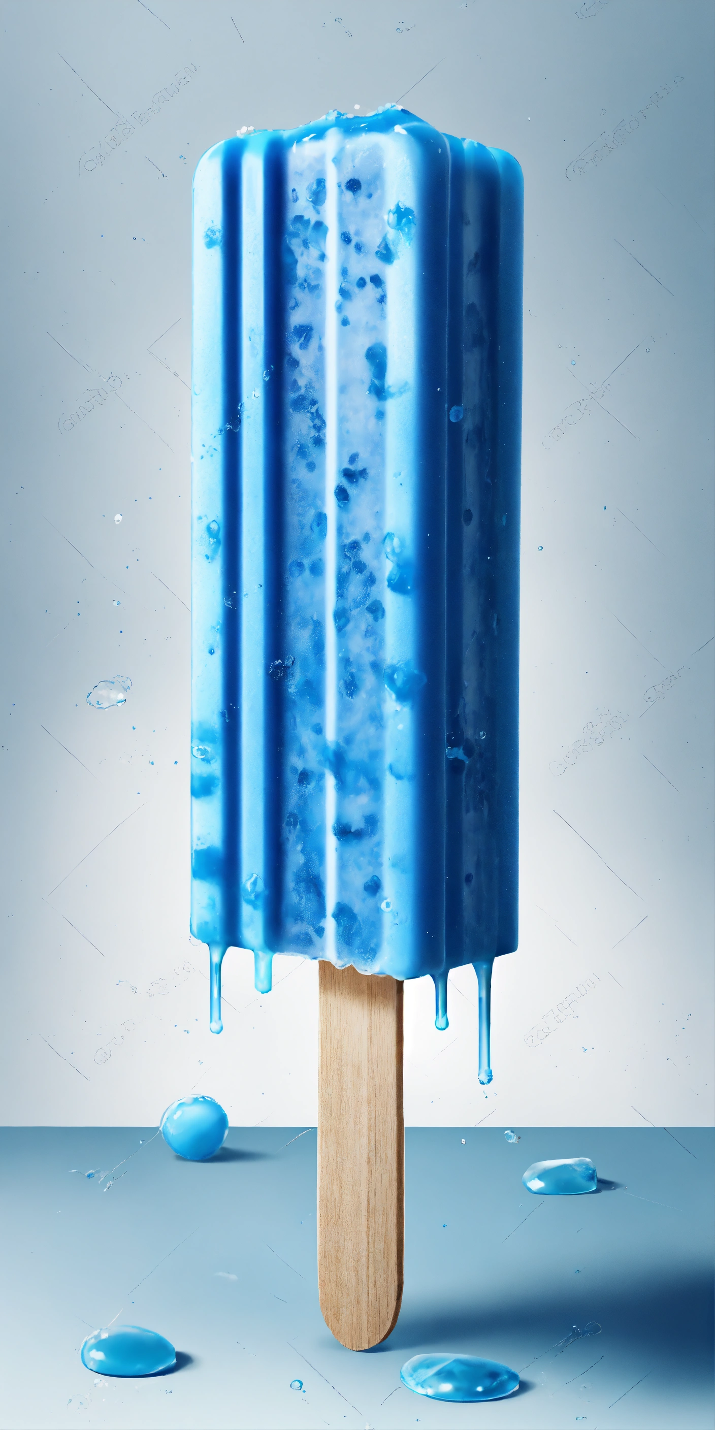 Lexica - A very tasty blue popsicle on summer, high detailed, white ...