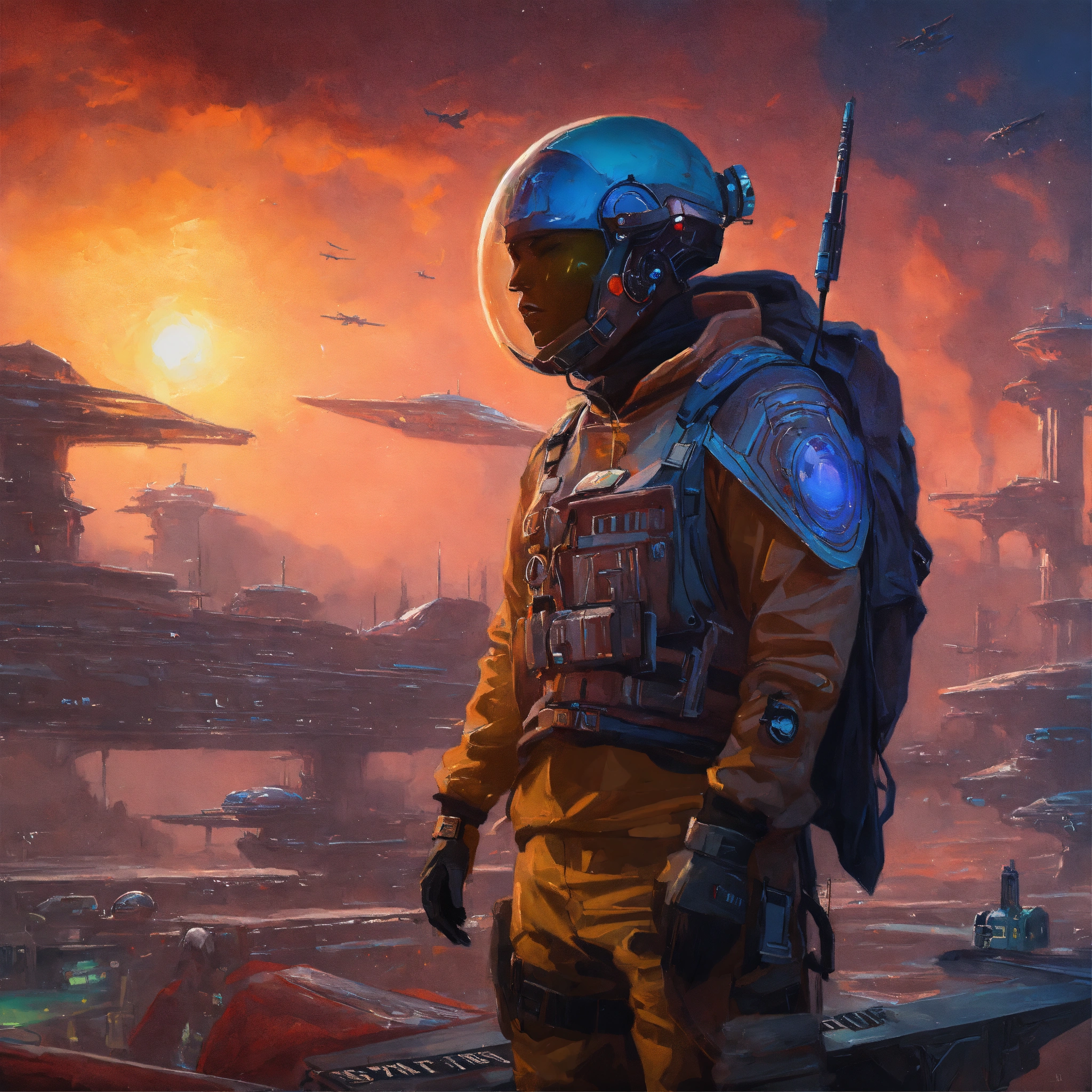 Lexica - Sci-fi fantasy Rapper Artist, oil painting art style, High Quality