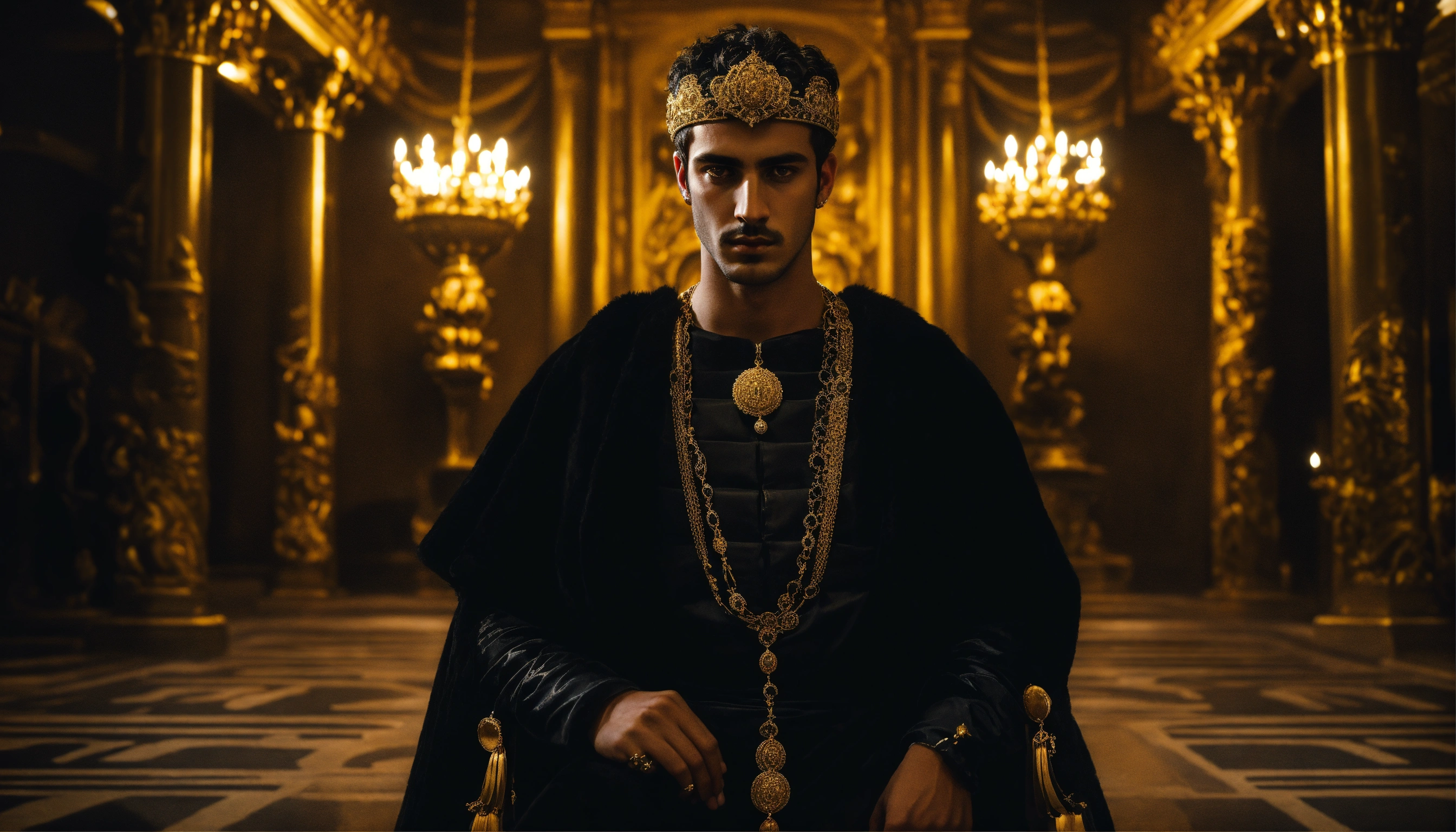Lexica - Dark, mysterious and dramatic portrait of a young handsome ...