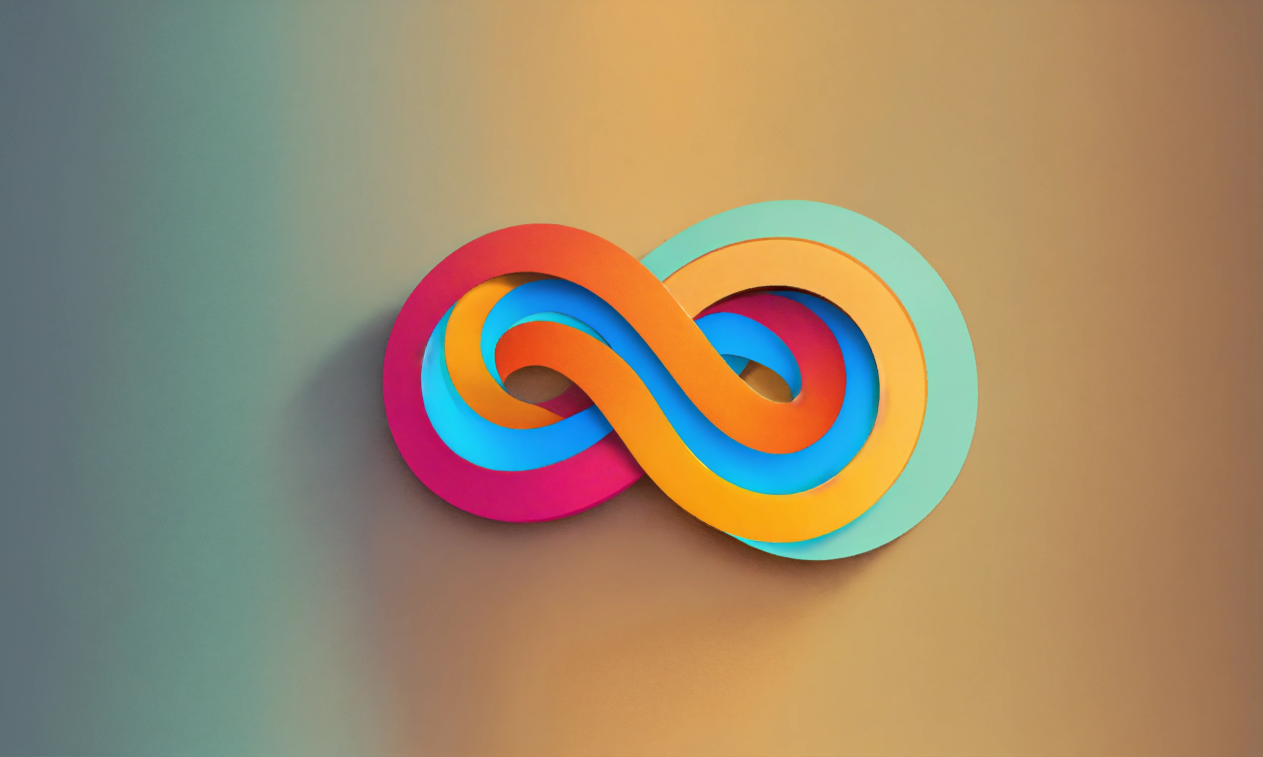Lexica - Simple colorful infinity symbol flat icon