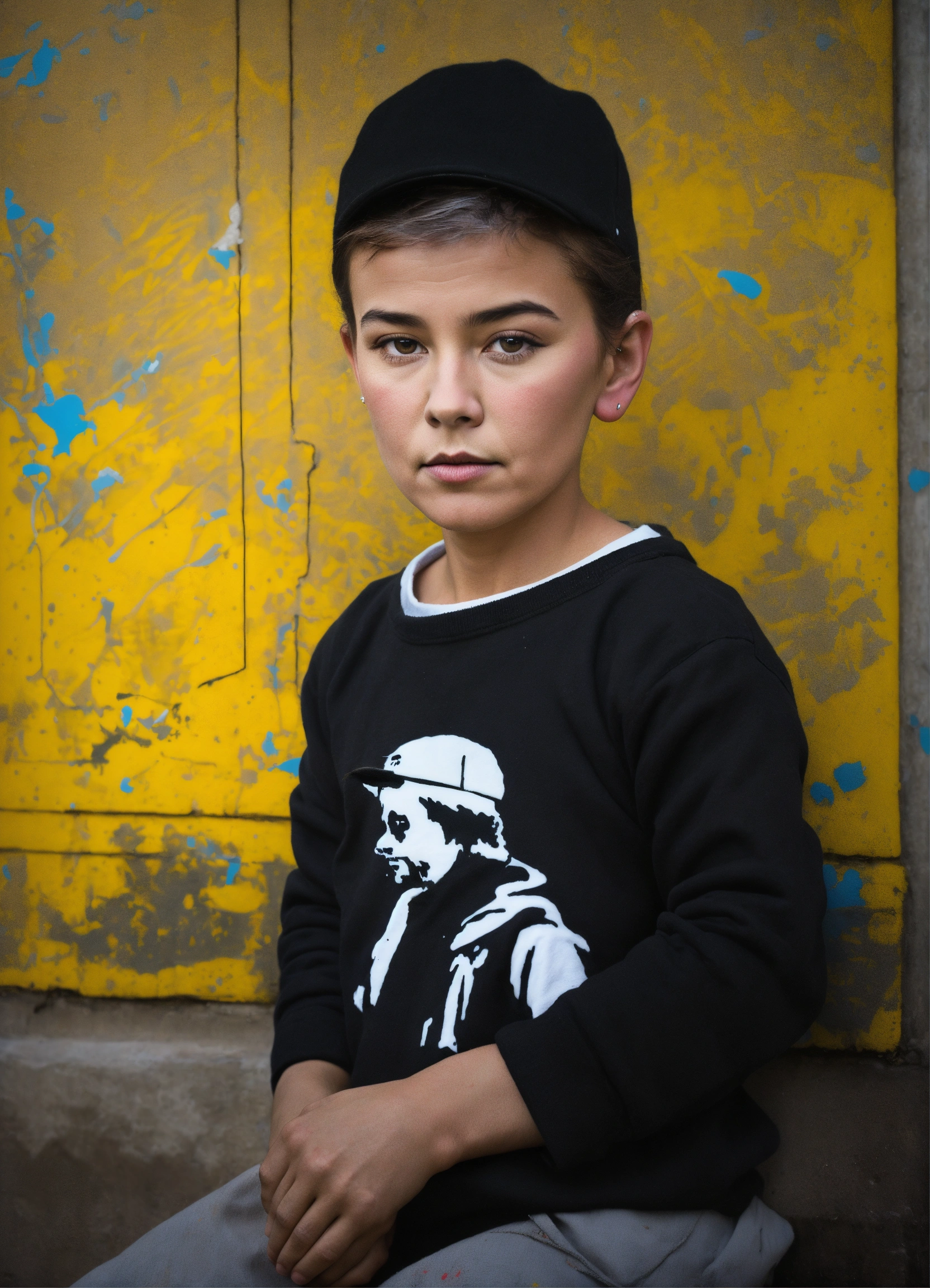 Lexica Make banksy art on portrait