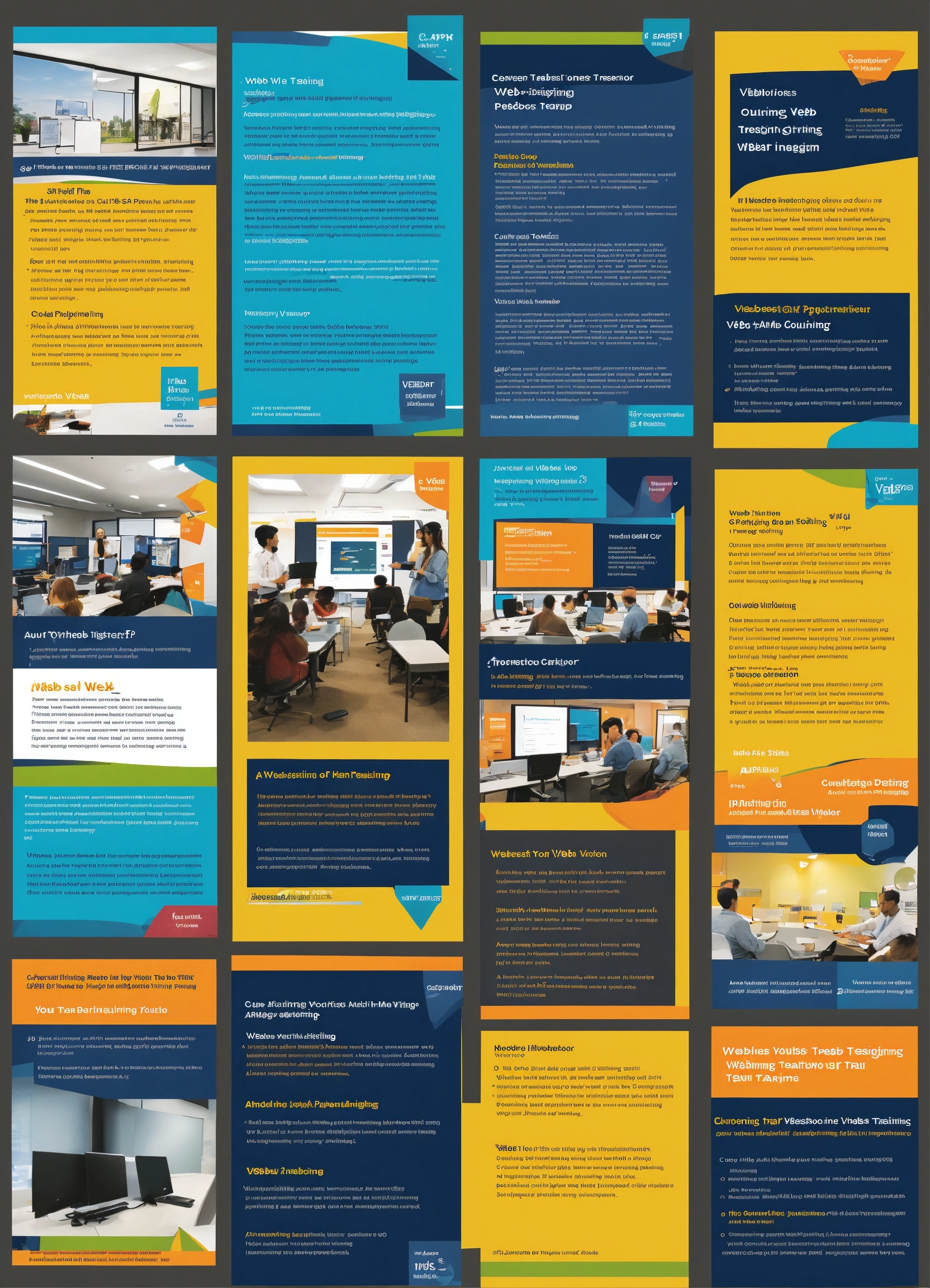Lexica - Visuals for Web Designing Training Program Handout/Brochure
