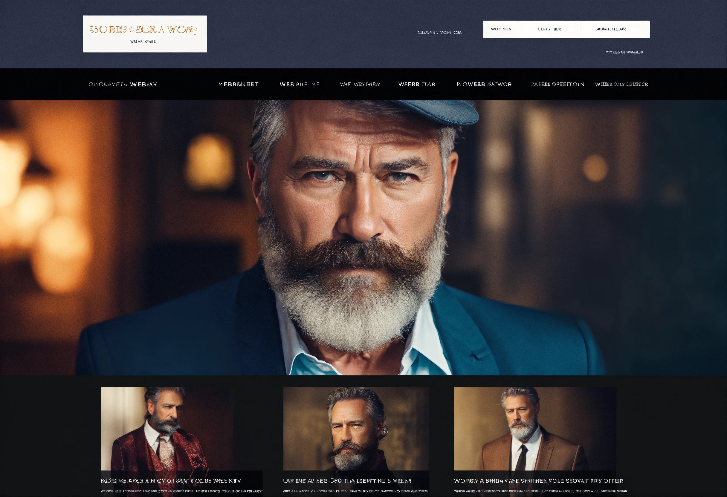 Lexica - Website template, online portfolio in colors, with very classy ...