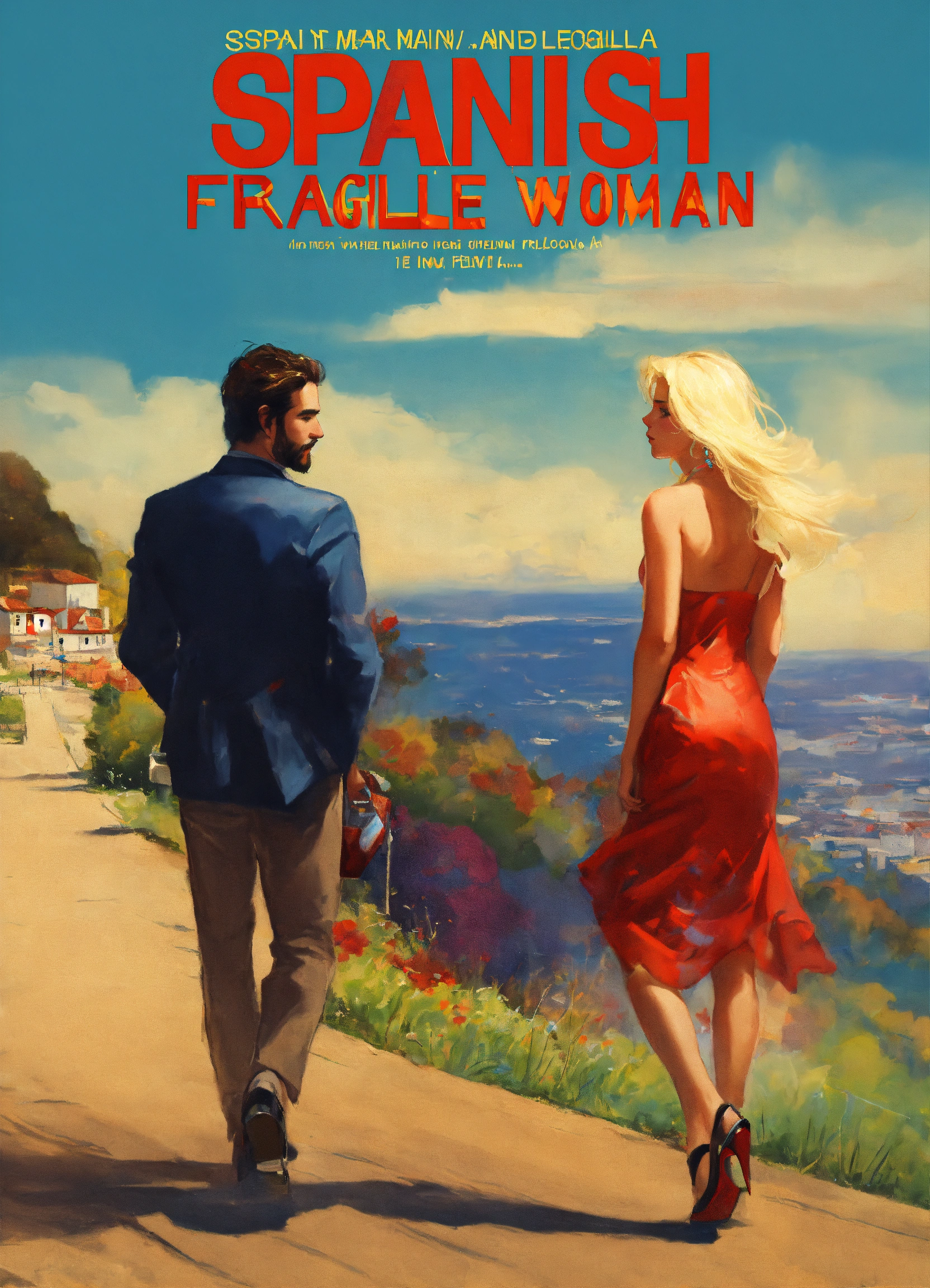 Lexica - Spanish man and a blonde fragile woman